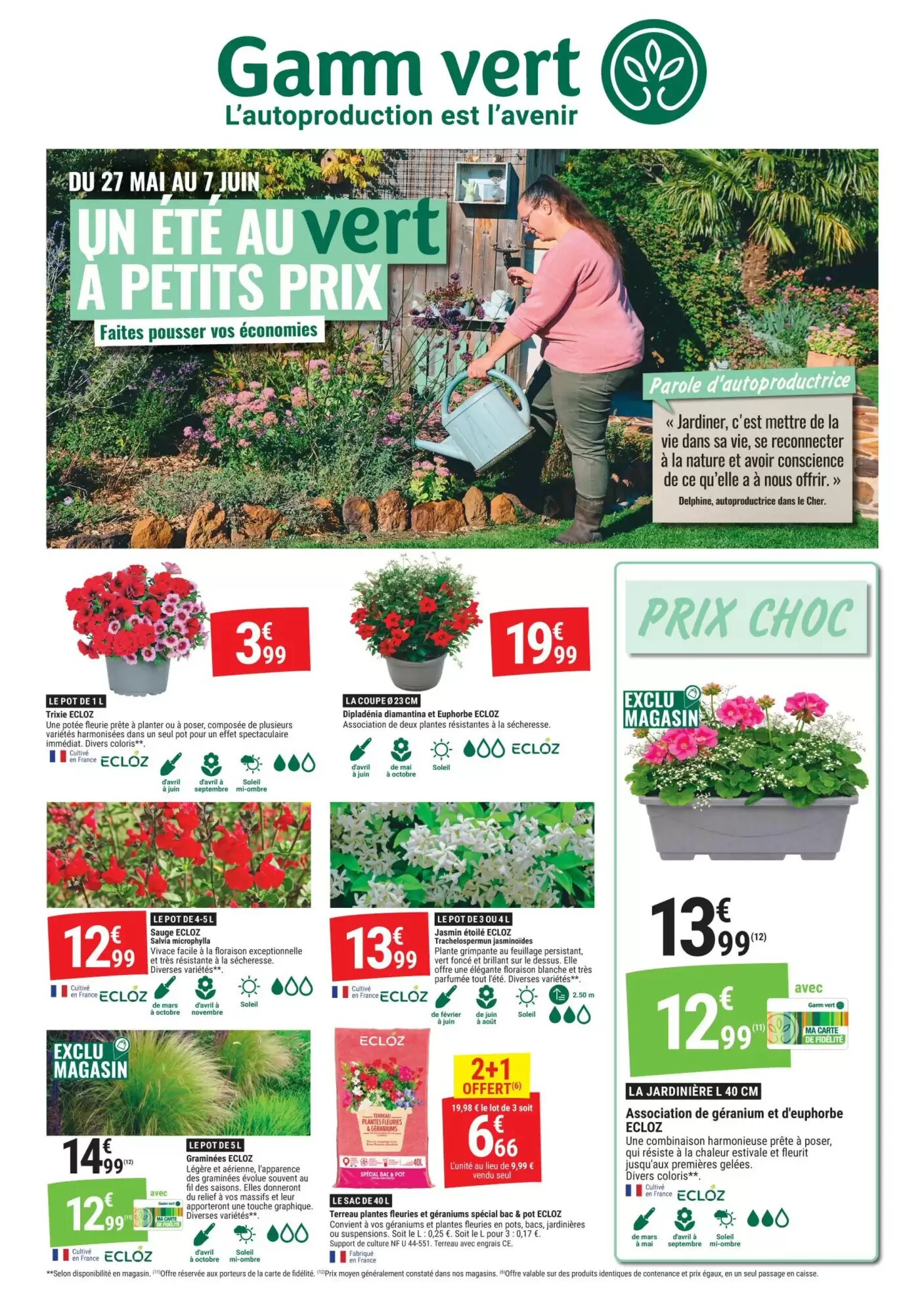 Prospectus promotionnel Gamm vert valable à partir du 27/05/2026 - Page 1.