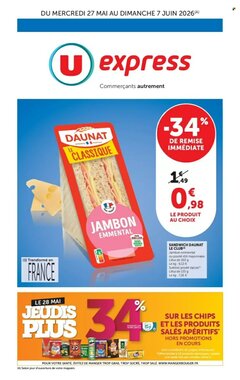 Prospectus promotionnel U Express valable à partir du 27/05/2026