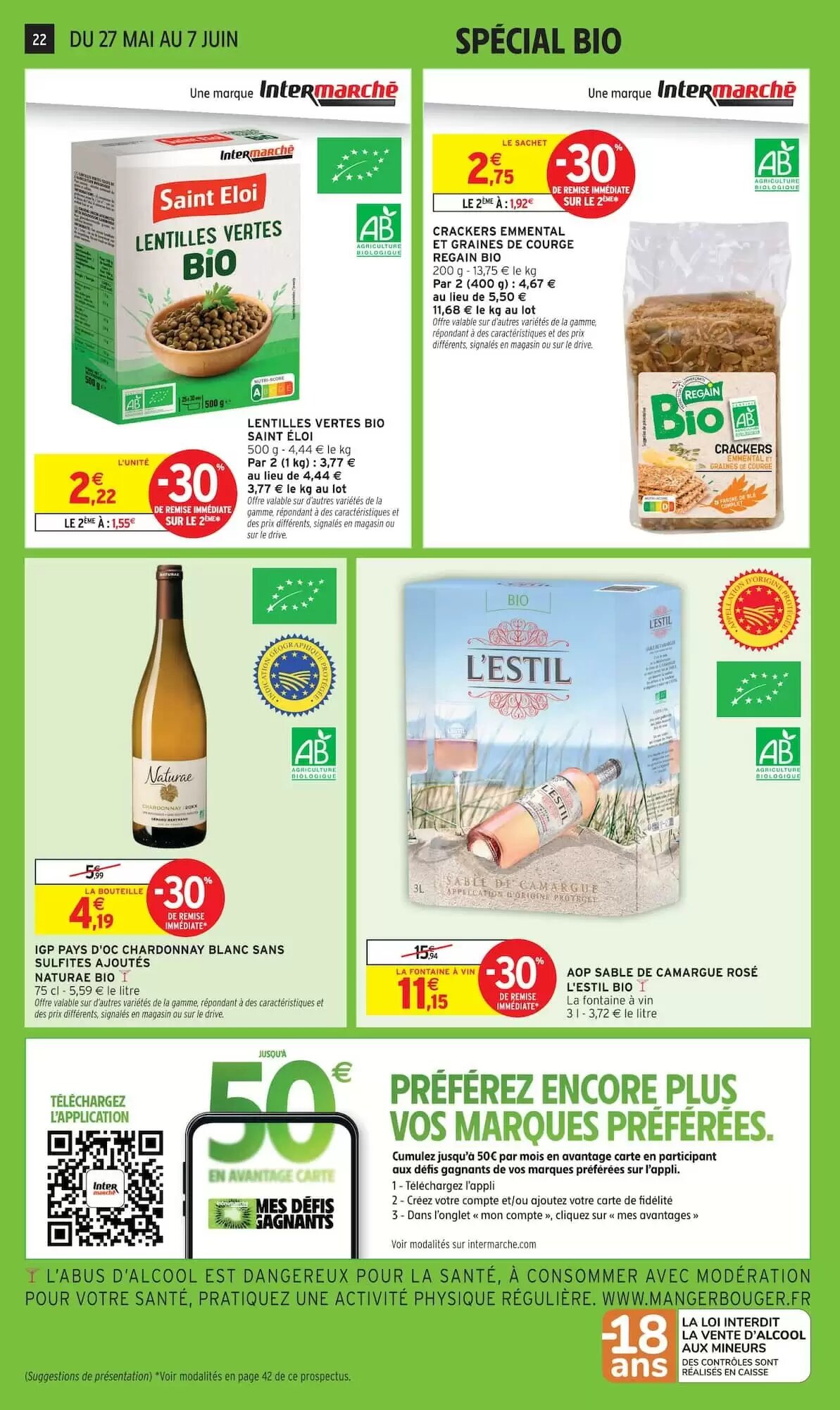 Prospectus promotionnel Intermarché valable à partir du 27/05/2026 - Page 22.
