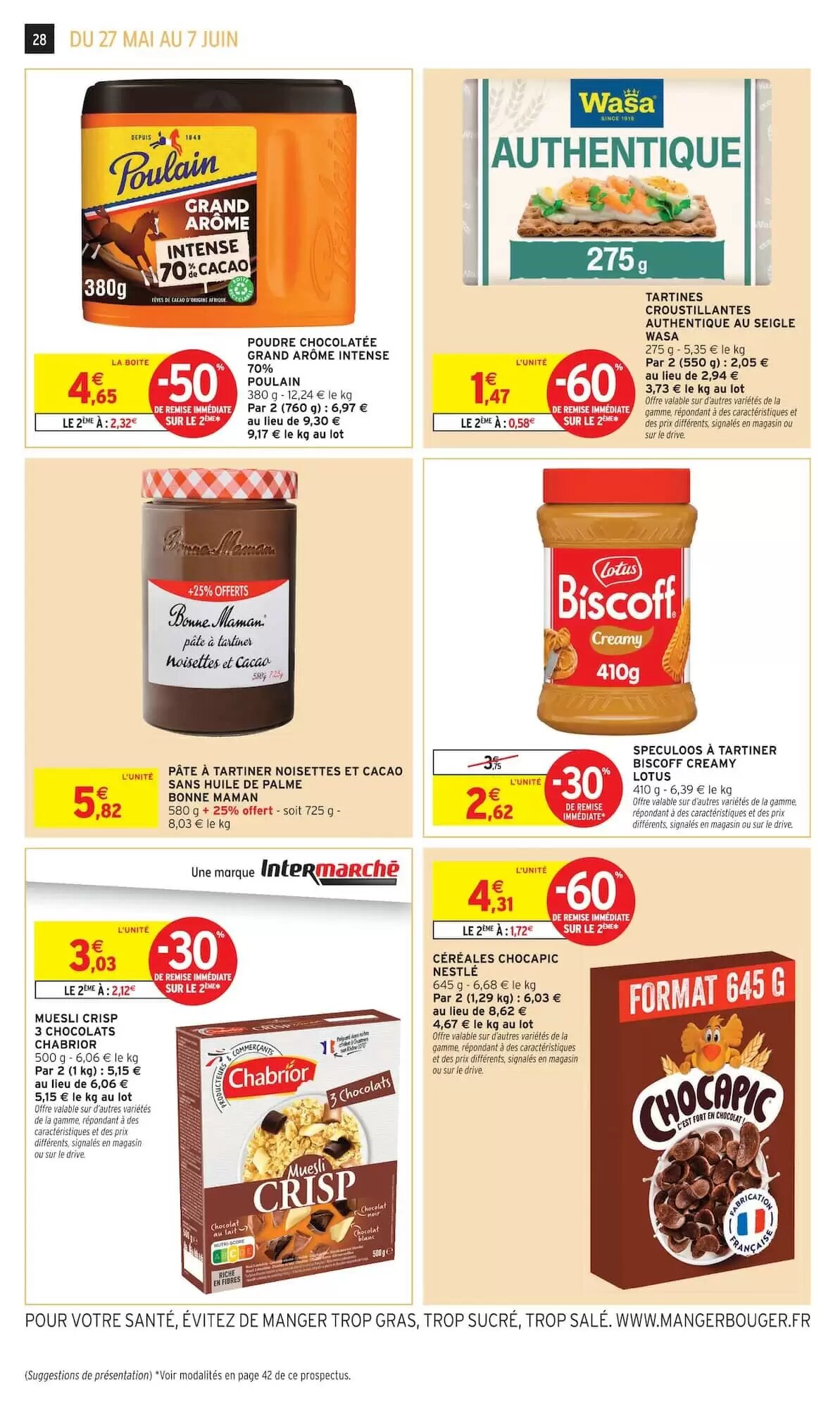 Prospectus promotionnel Intermarché valable à partir du 27/05/2026 - Page 28.