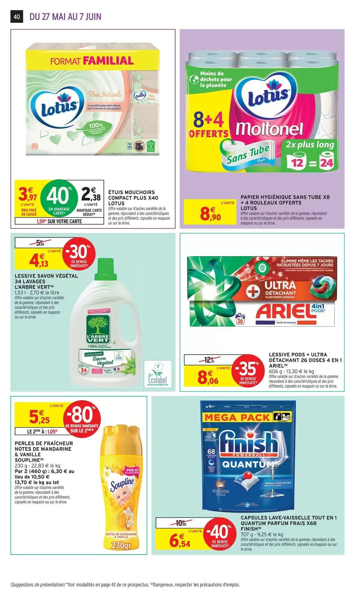 Prospectus promotionnel Intermarché valable à partir du 27/05/2026 - Page 40.