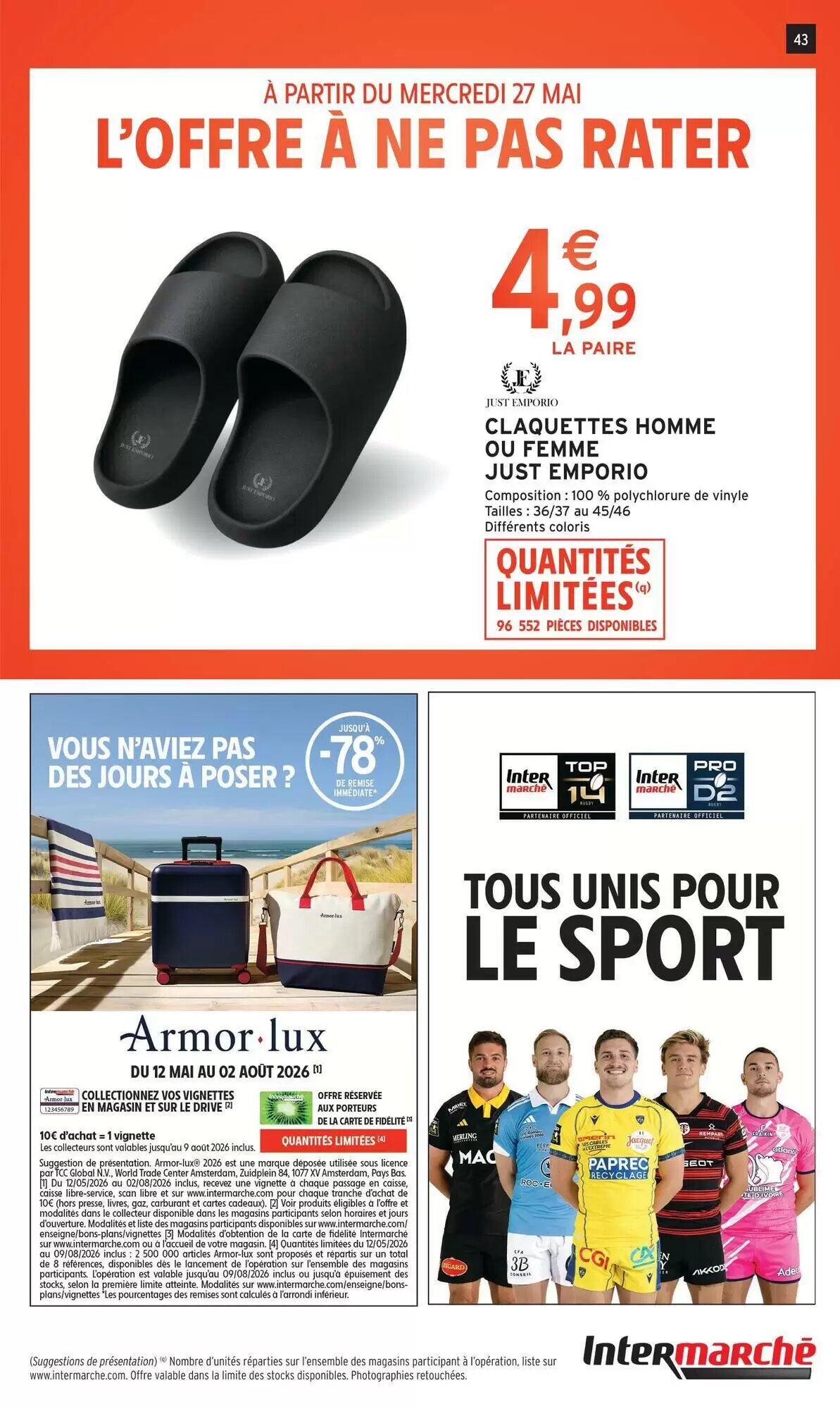 Prospectus promotionnel Intermarché valable à partir du 27/05/2026 - Page 43.