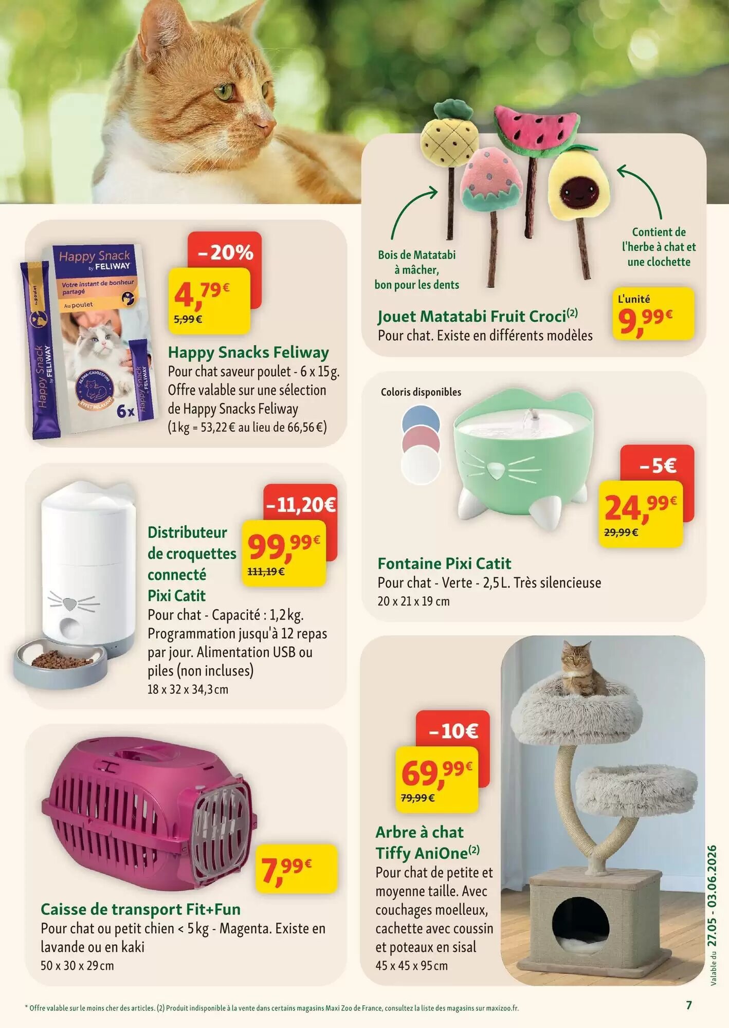 Prospectus promotionnel Maxi Zoo valable à partir du 27/05/2026 - Page 7.