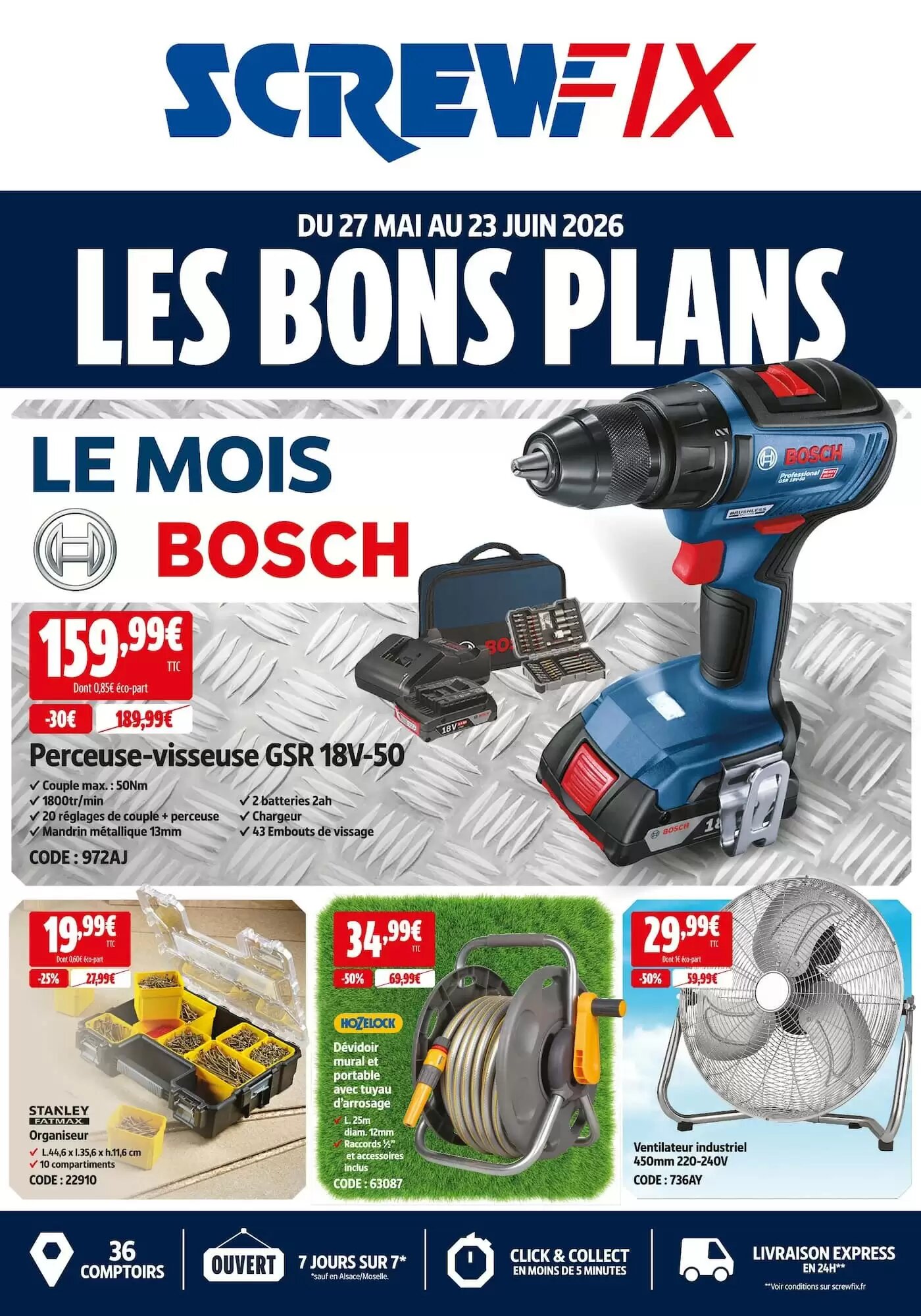 Prospectus promotionnel Screwfix valable à partir du 27/05/2026 - Page 1.