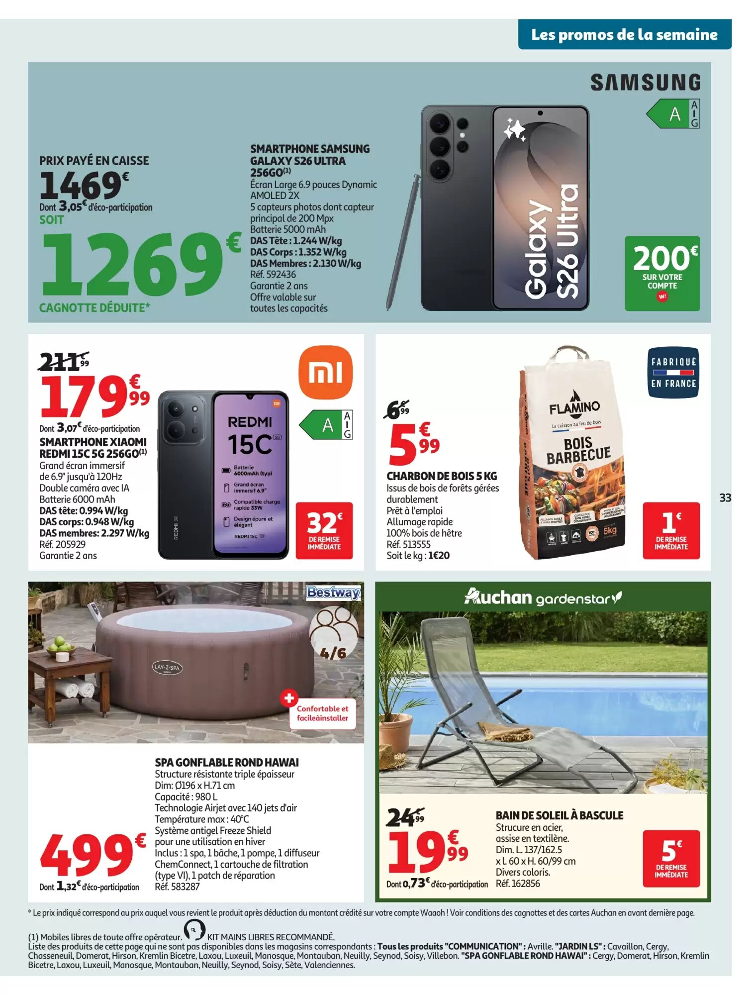 Prospectus promotionnel Auchan valable à partir du 27/05/2026 - Page 33.