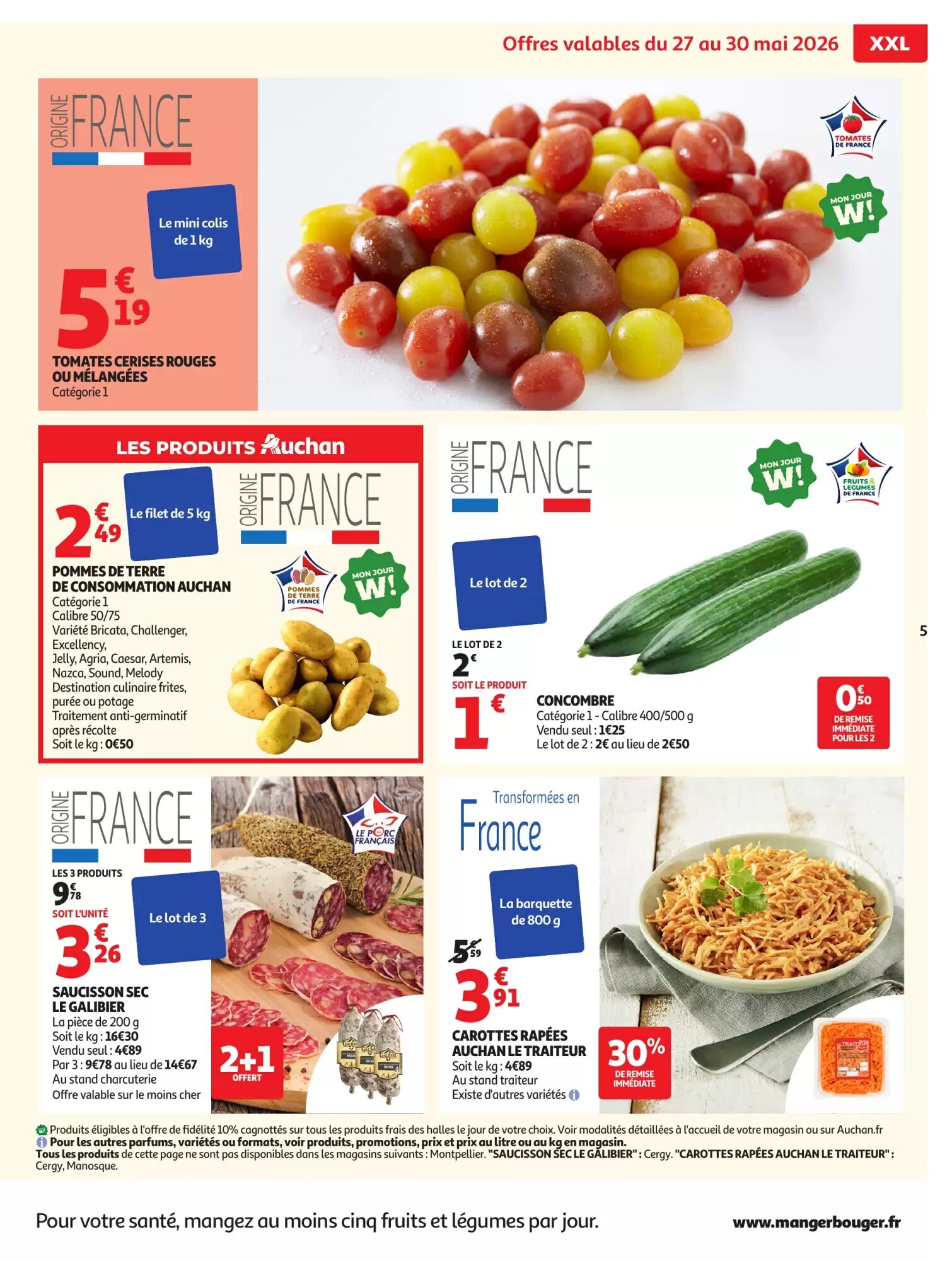 Prospectus promotionnel Auchan valable à partir du 27/05/2026 - Page 5.