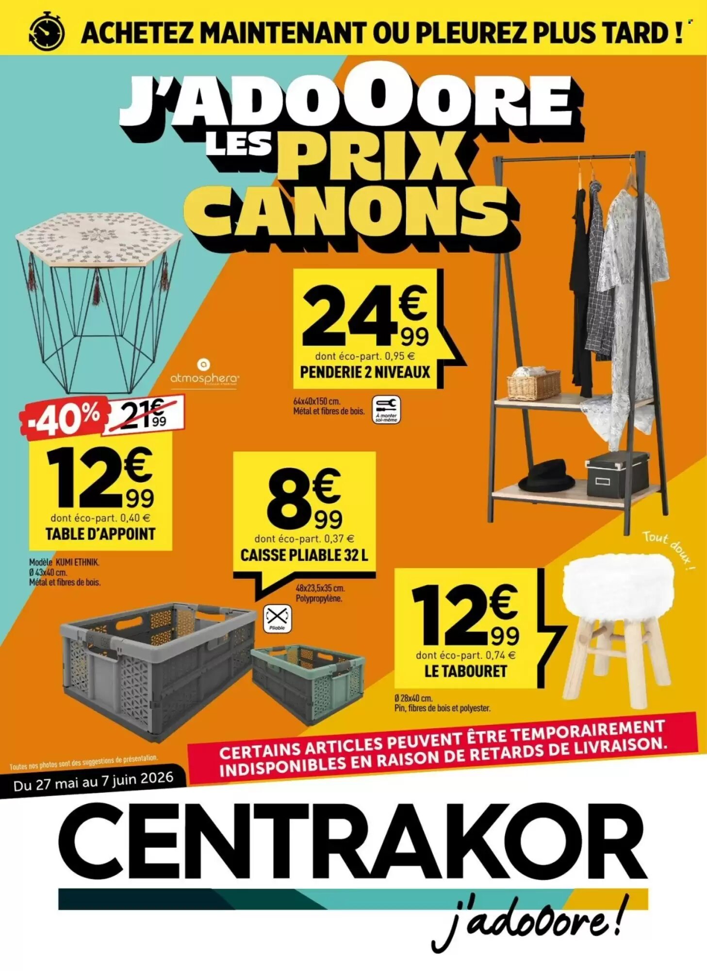 Prospectus promotionnel Centrakor valable à partir du 27/05/2026 - Page 1.
