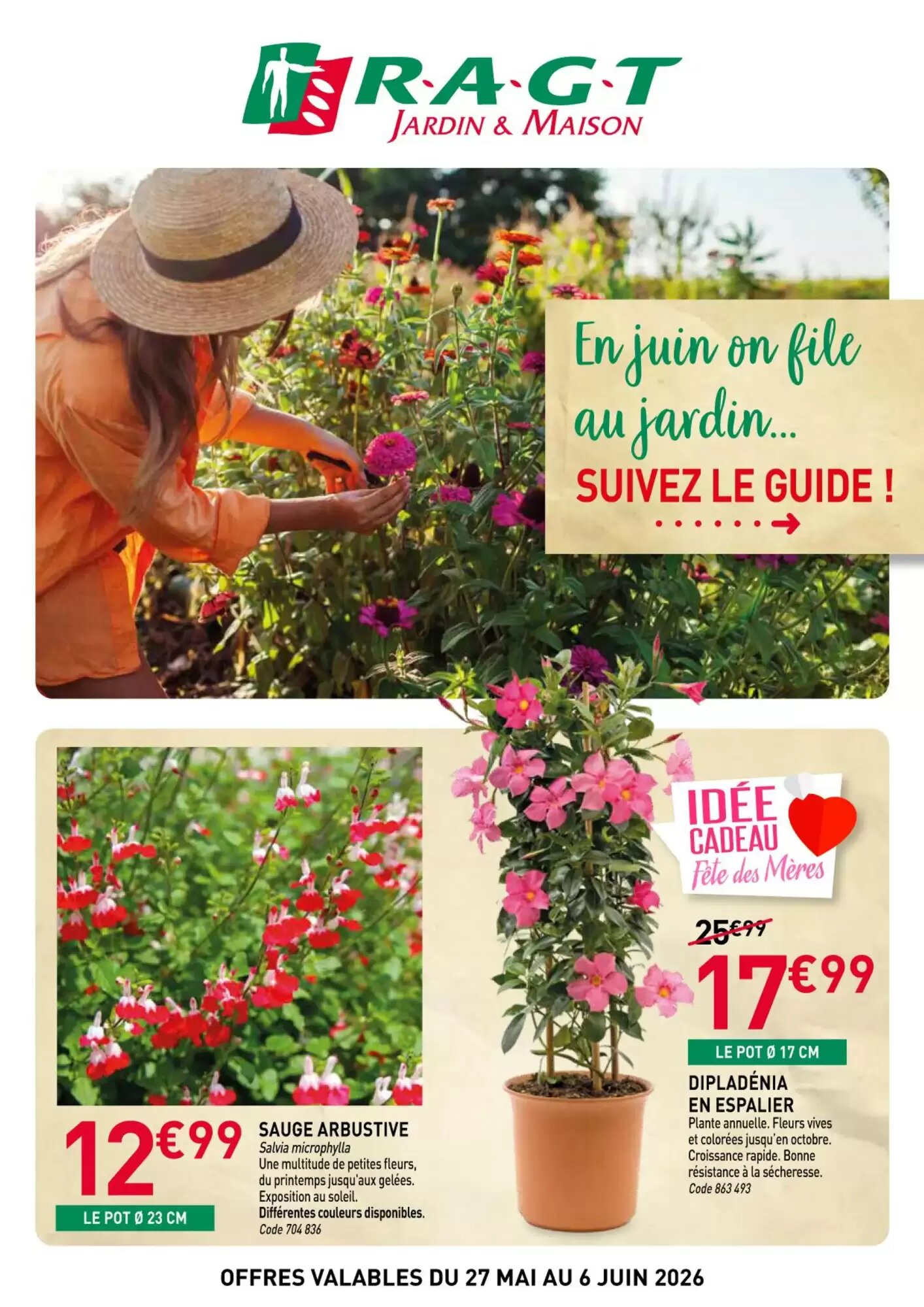 Prospectus promotionnel RAGT Jardin valable à partir du 27/05/2026 - Page 1.
