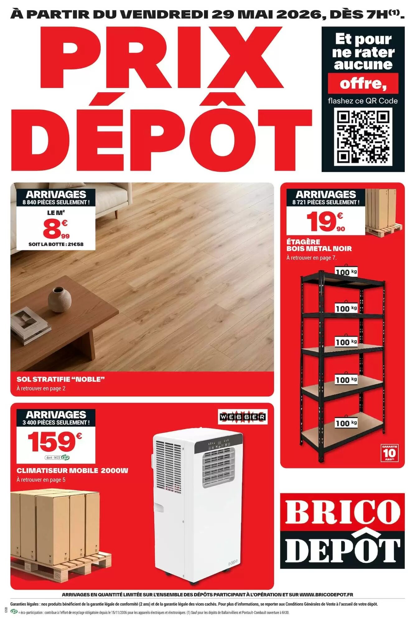 Prospectus promotionnel Brico Dépôt valable à partir du 29/05/2026 - Page 1.