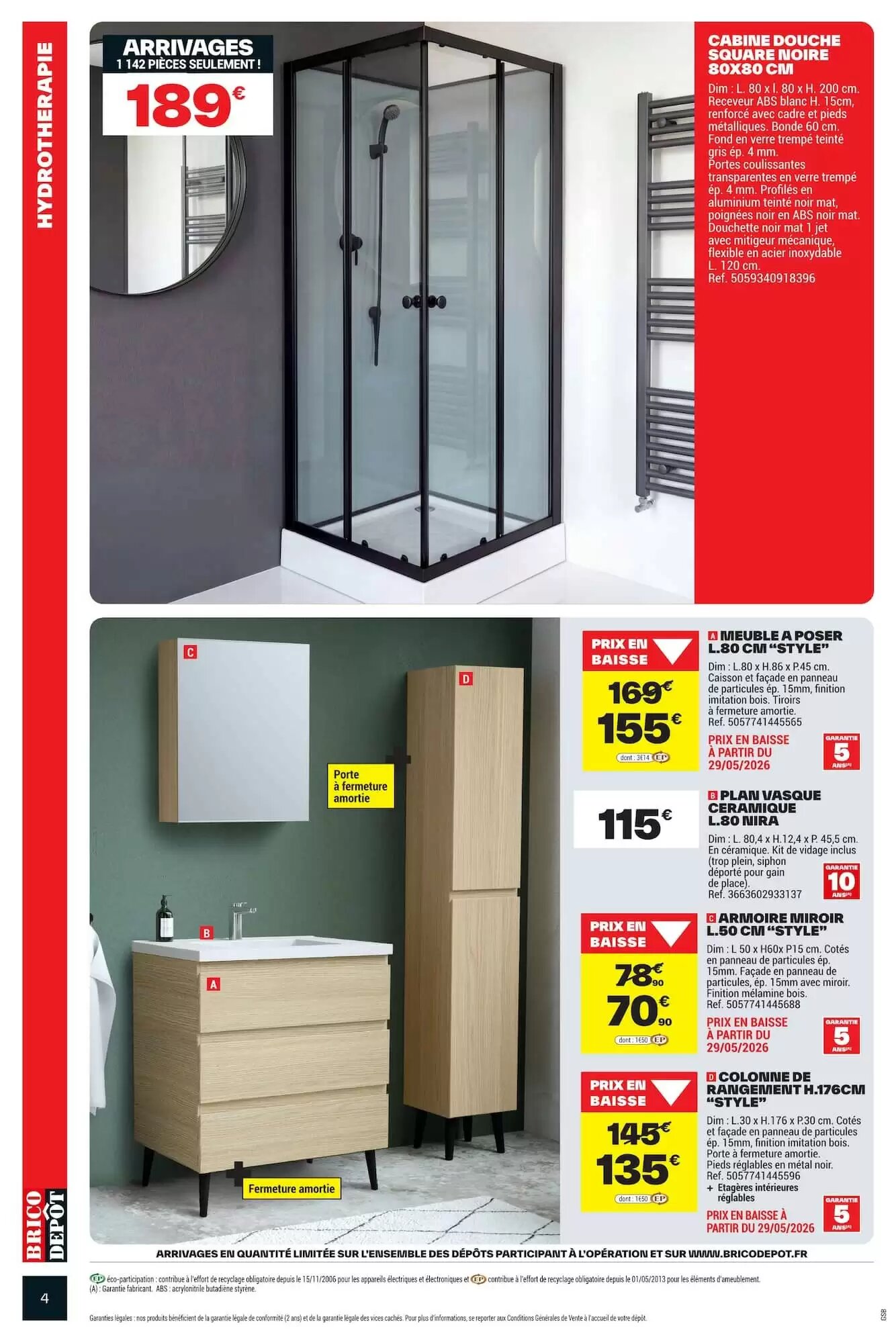 Prospectus promotionnel Brico Dépôt valable à partir du 29/05/2026 - Page 4.