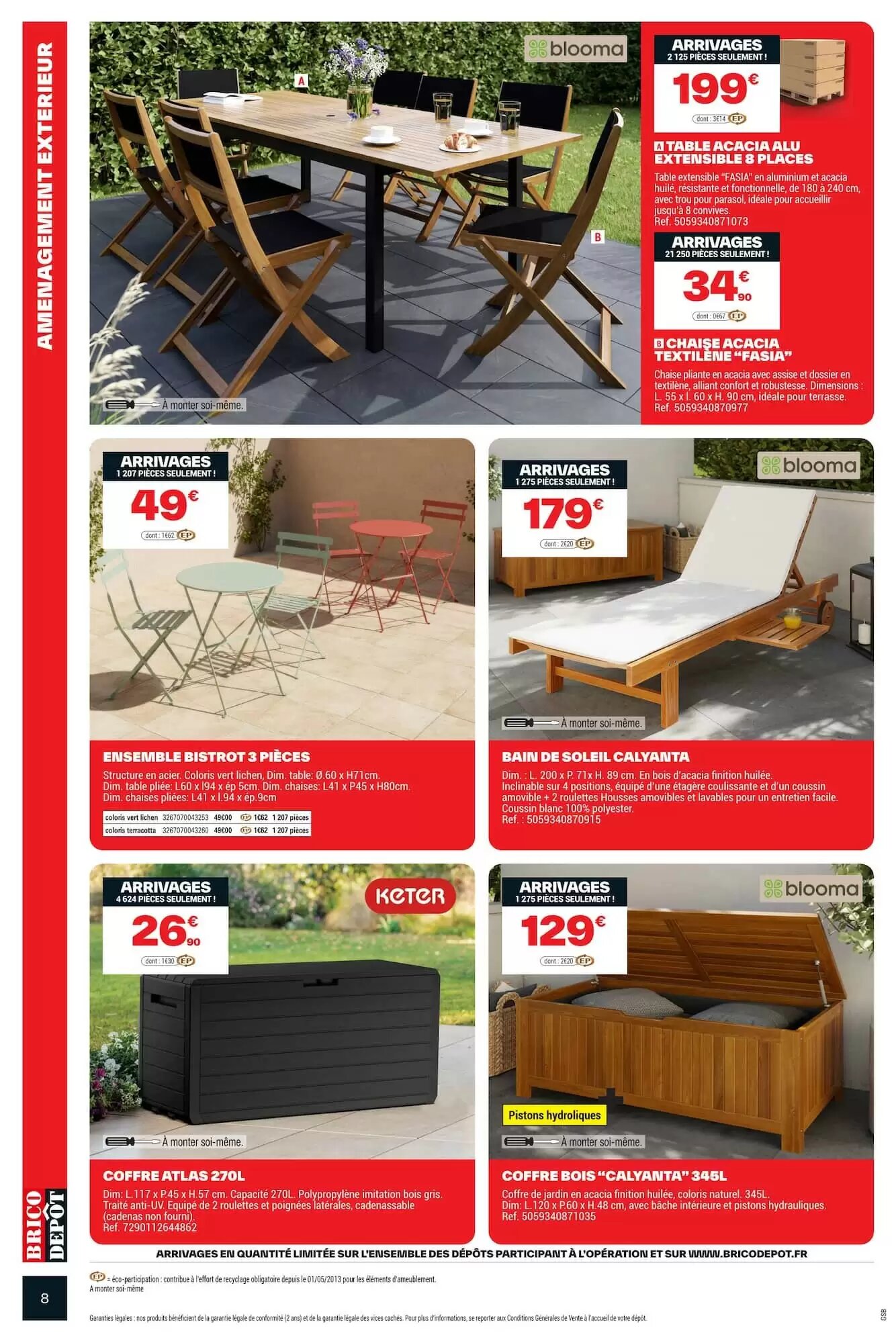 Prospectus promotionnel Brico Dépôt valable à partir du 29/05/2026 - Page 8.