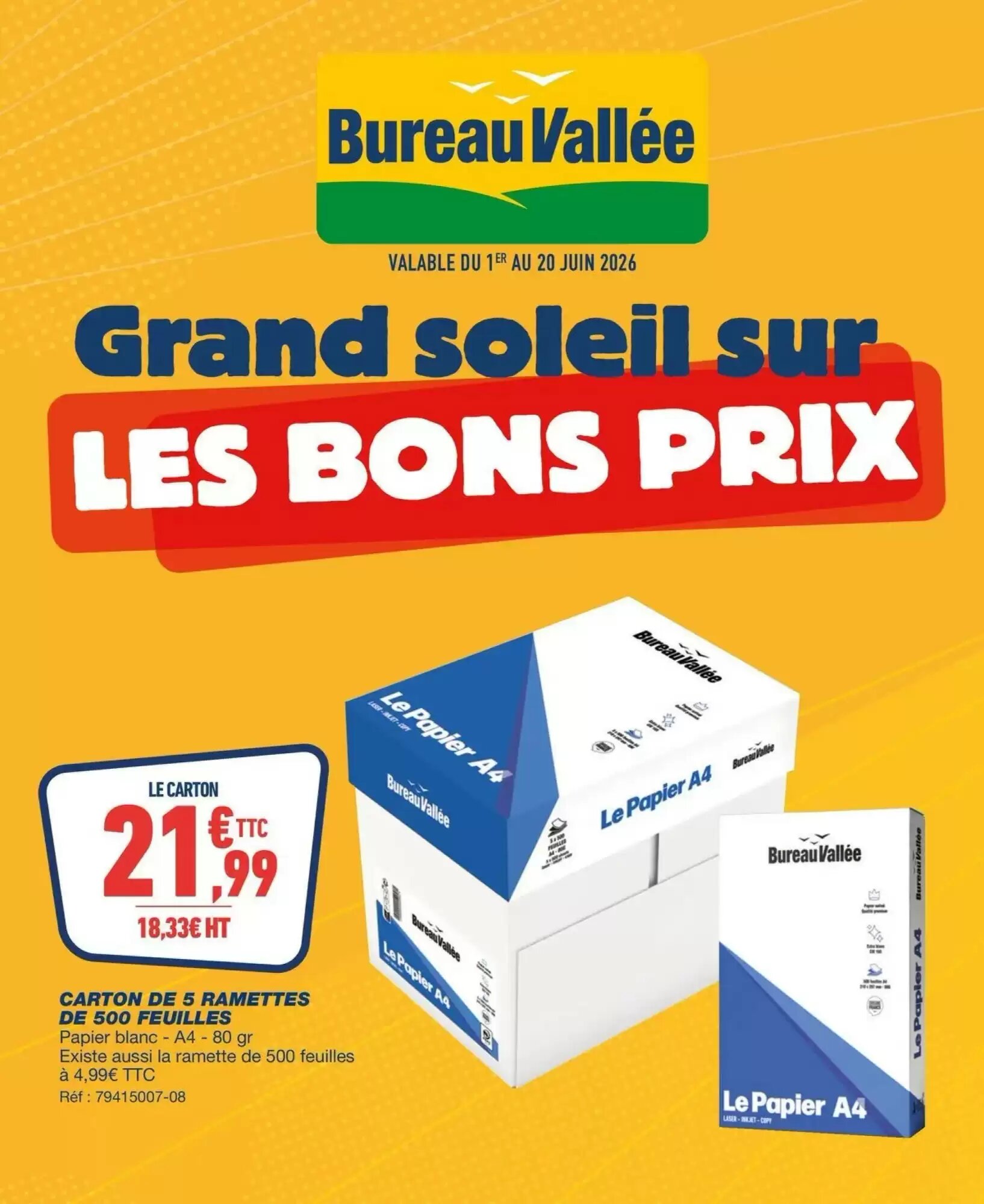 Prospectus promotionnel Bureau Vallée valable à partir du 31/05/2026 - Page 1.