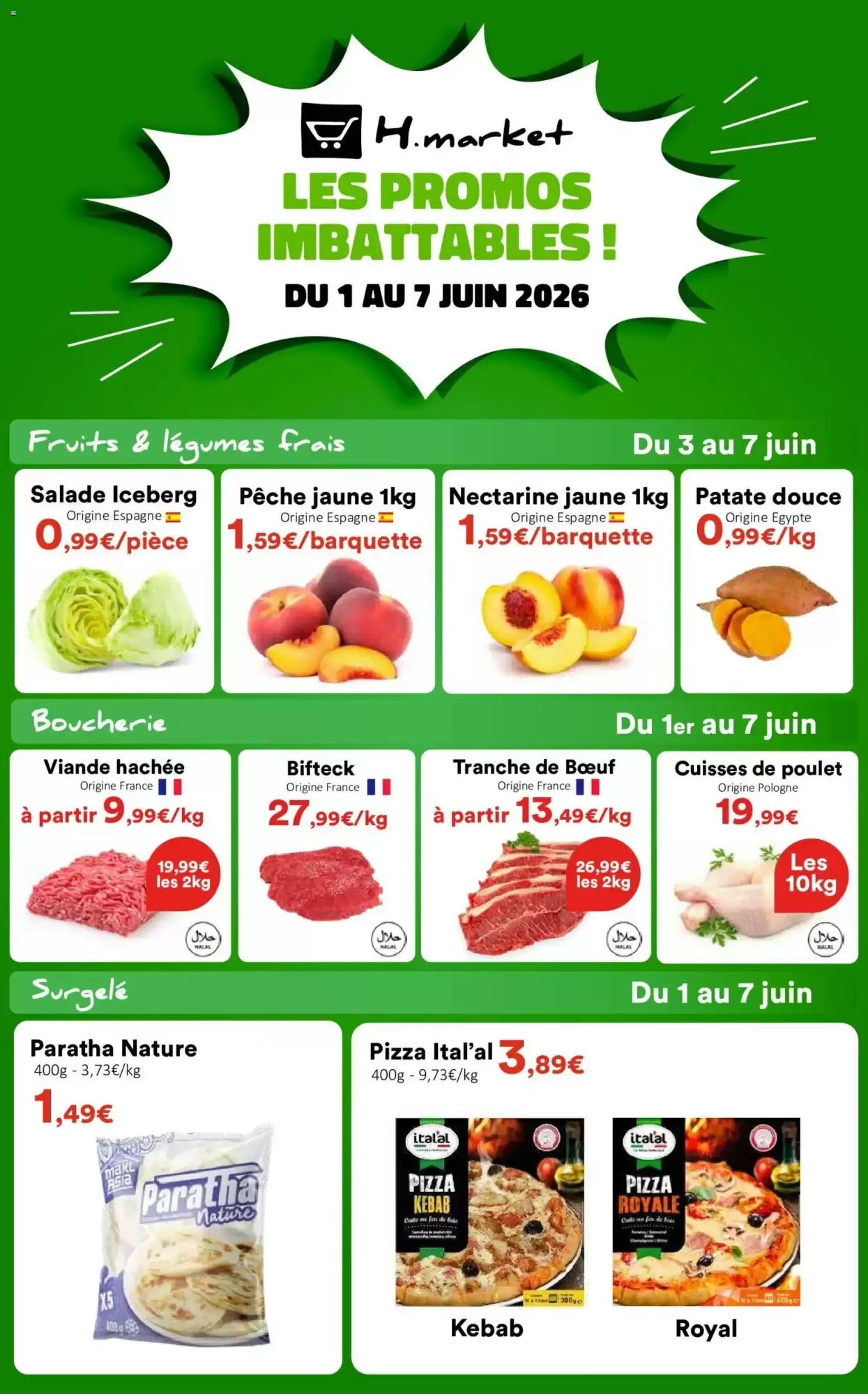 Prospectus promotionnel Hmarket valable à partir du 01/06/2026 - Page 1.