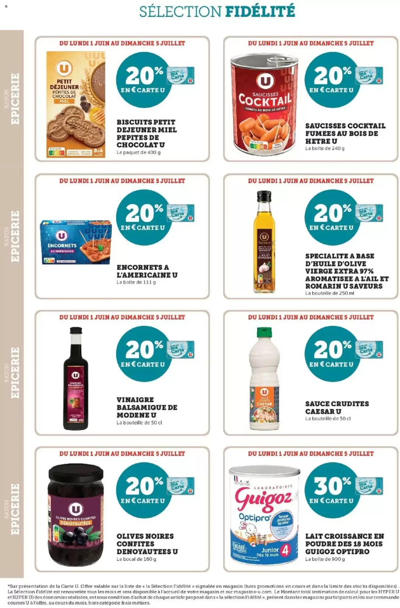 Prospectus promotionnel Super U valable à partir du 01/06/2026 - Page 20.