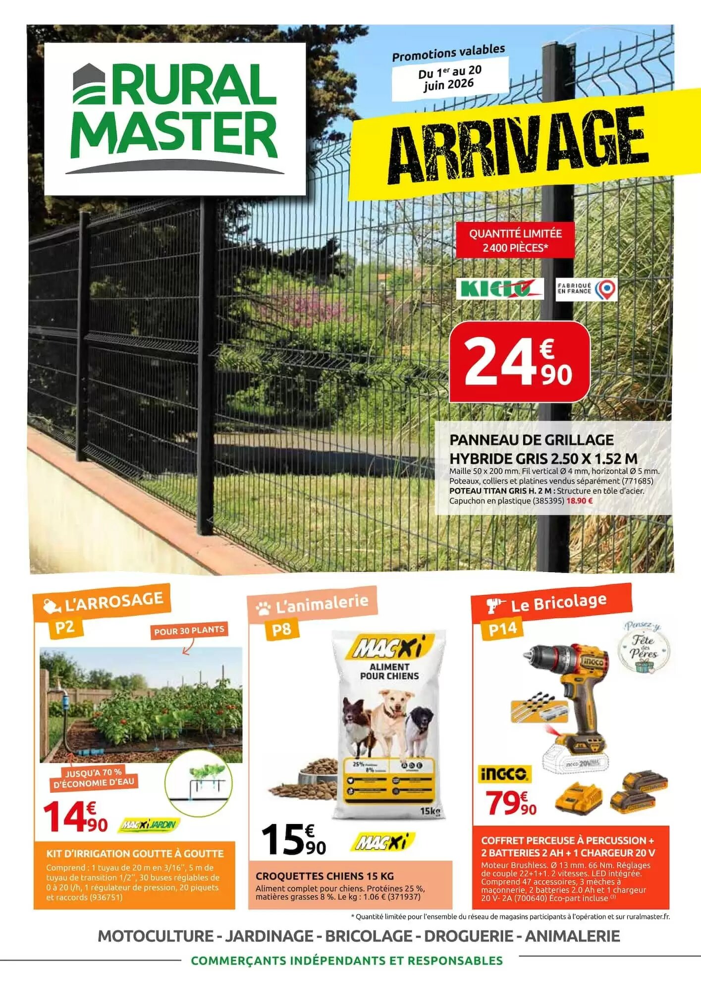 Prospectus promotionnel Rural Master valable à partir du 01/06/2026 - Page 1.