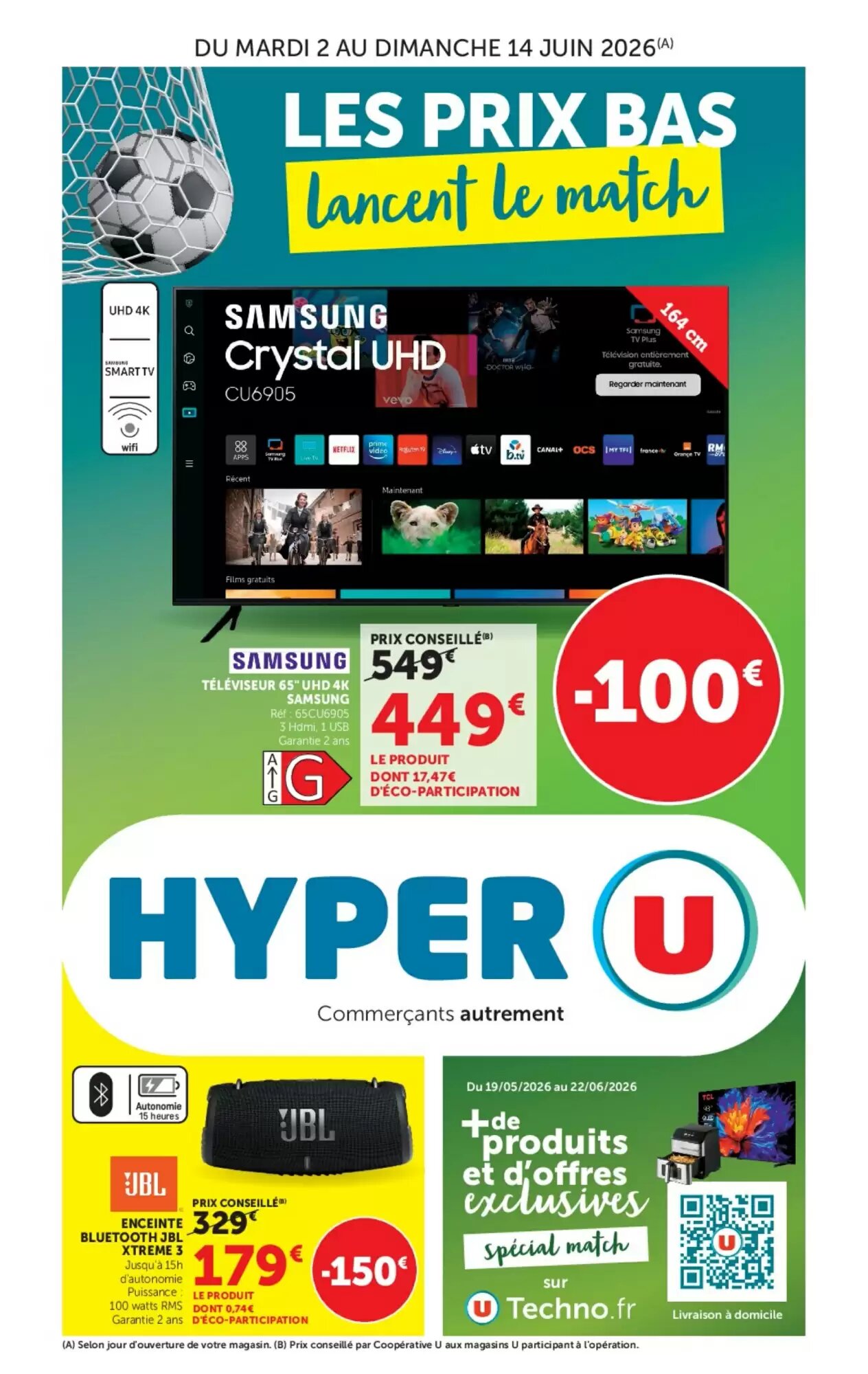 Prospectus promotionnel Hyper U valable à partir du 02/06/2026 - Page 1.