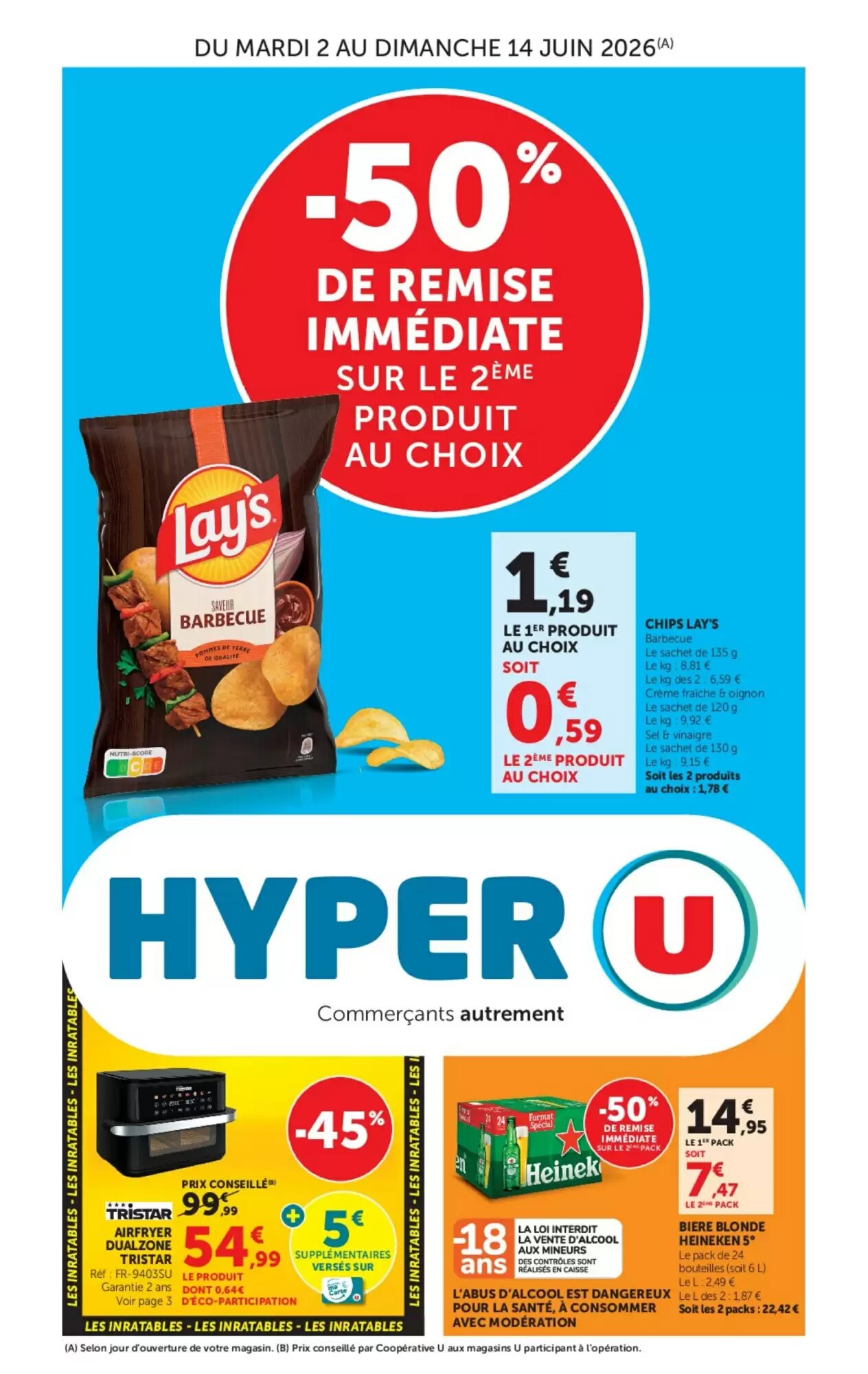 Prospectus promotionnel Hyper U valable à partir du 02/06/2026 - Page 1.