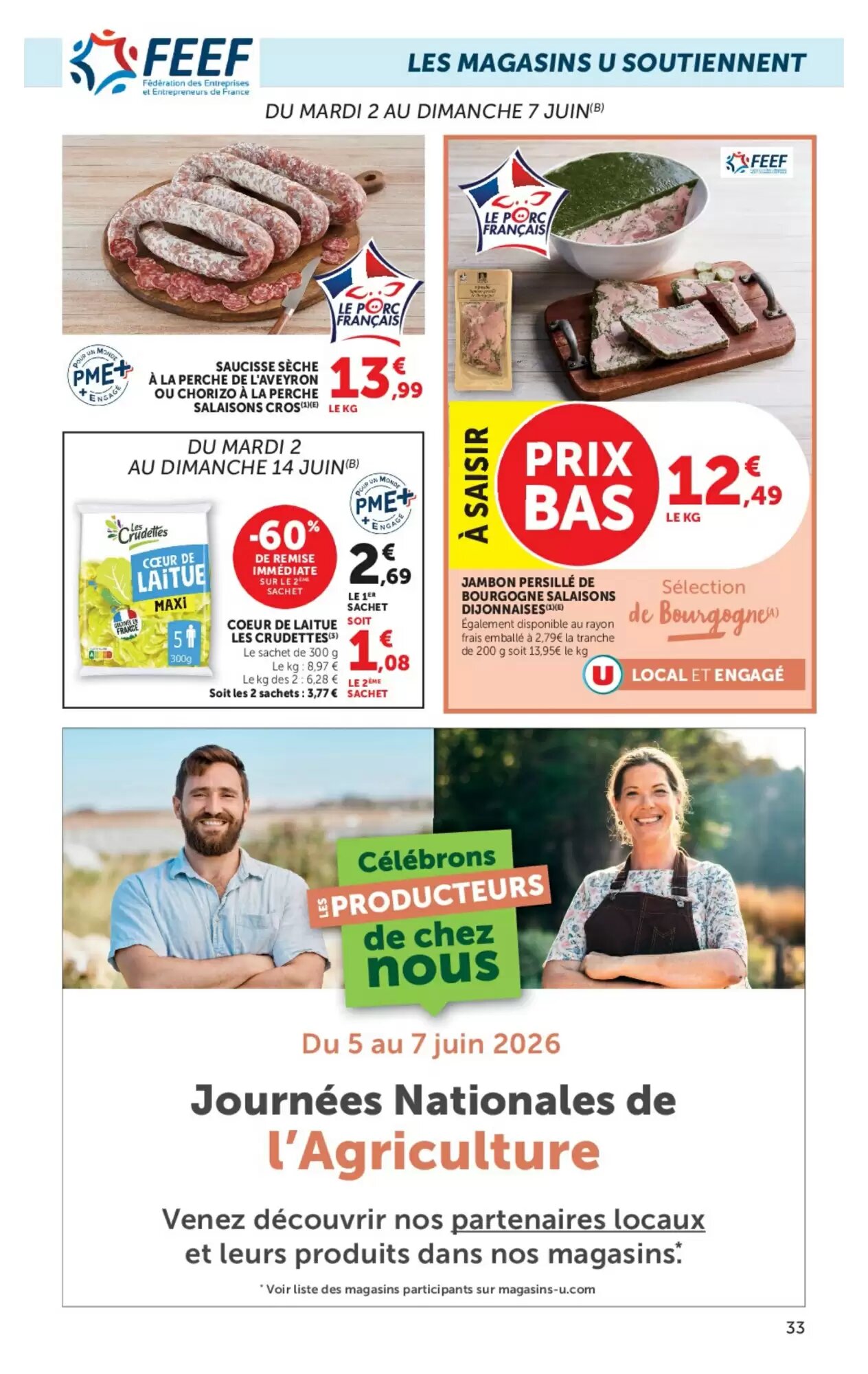 Prospectus promotionnel Super U valable à partir du 02/06/2026 - Page 33.