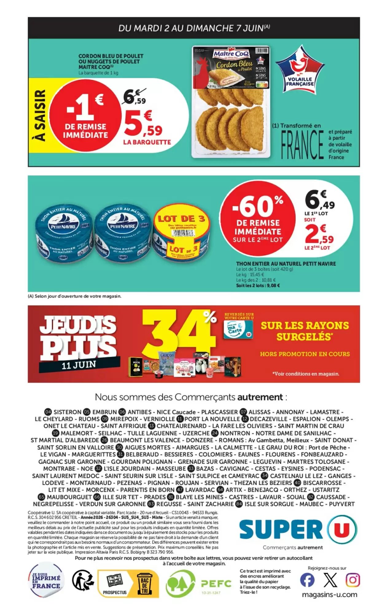 Prospectus promotionnel Super U valable à partir du 02/06/2026 - Page 40.