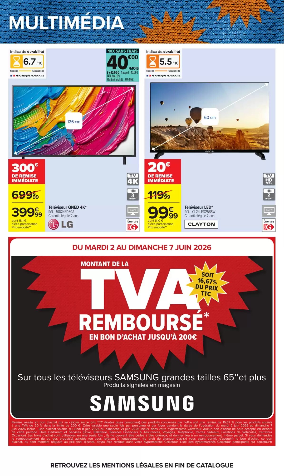 Prospectus promotionnel Carrefour valable à partir du 02/06/2026 - Page 70.