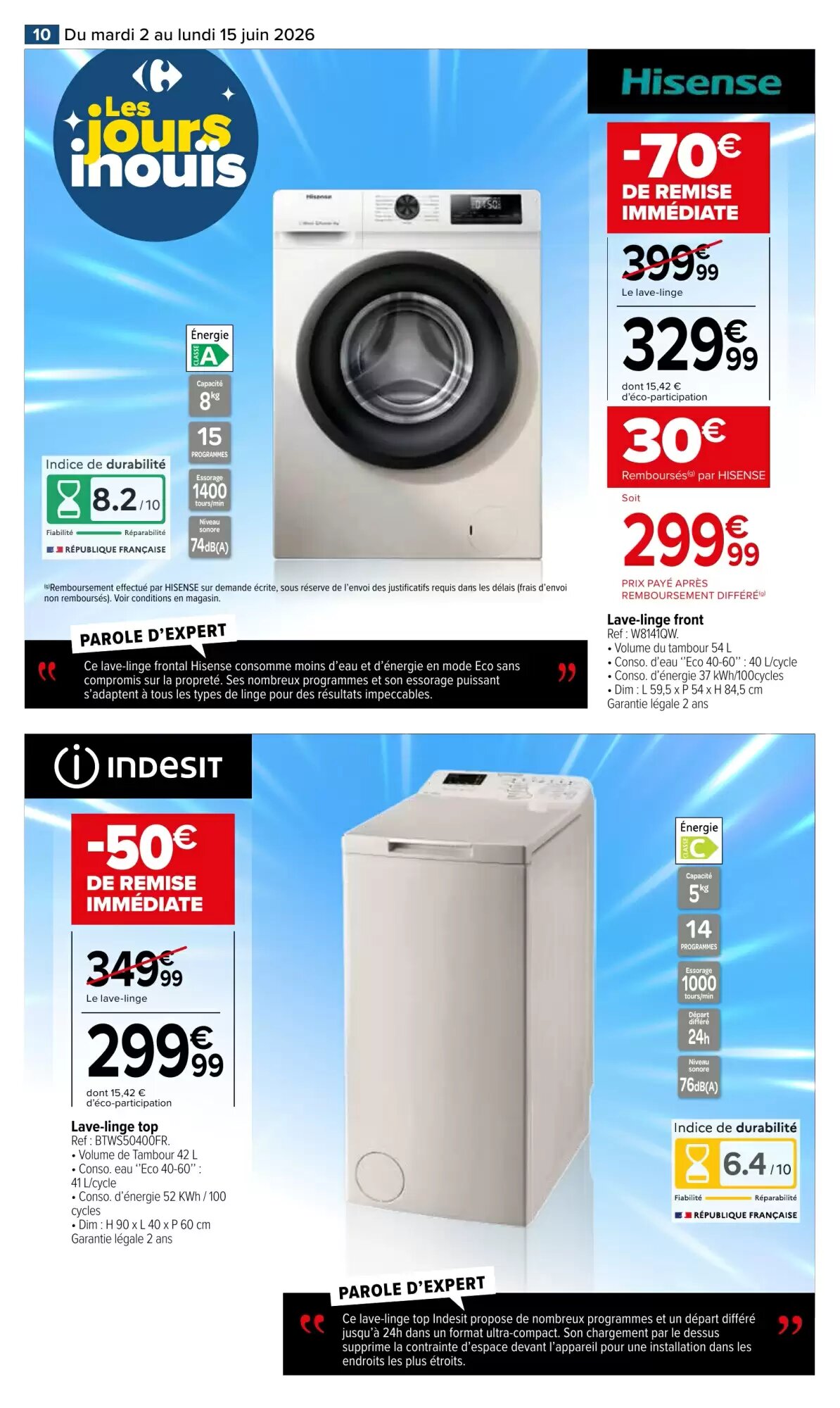 Prospectus promotionnel Carrefour valable à partir du 02/06/2026 - Page 10.