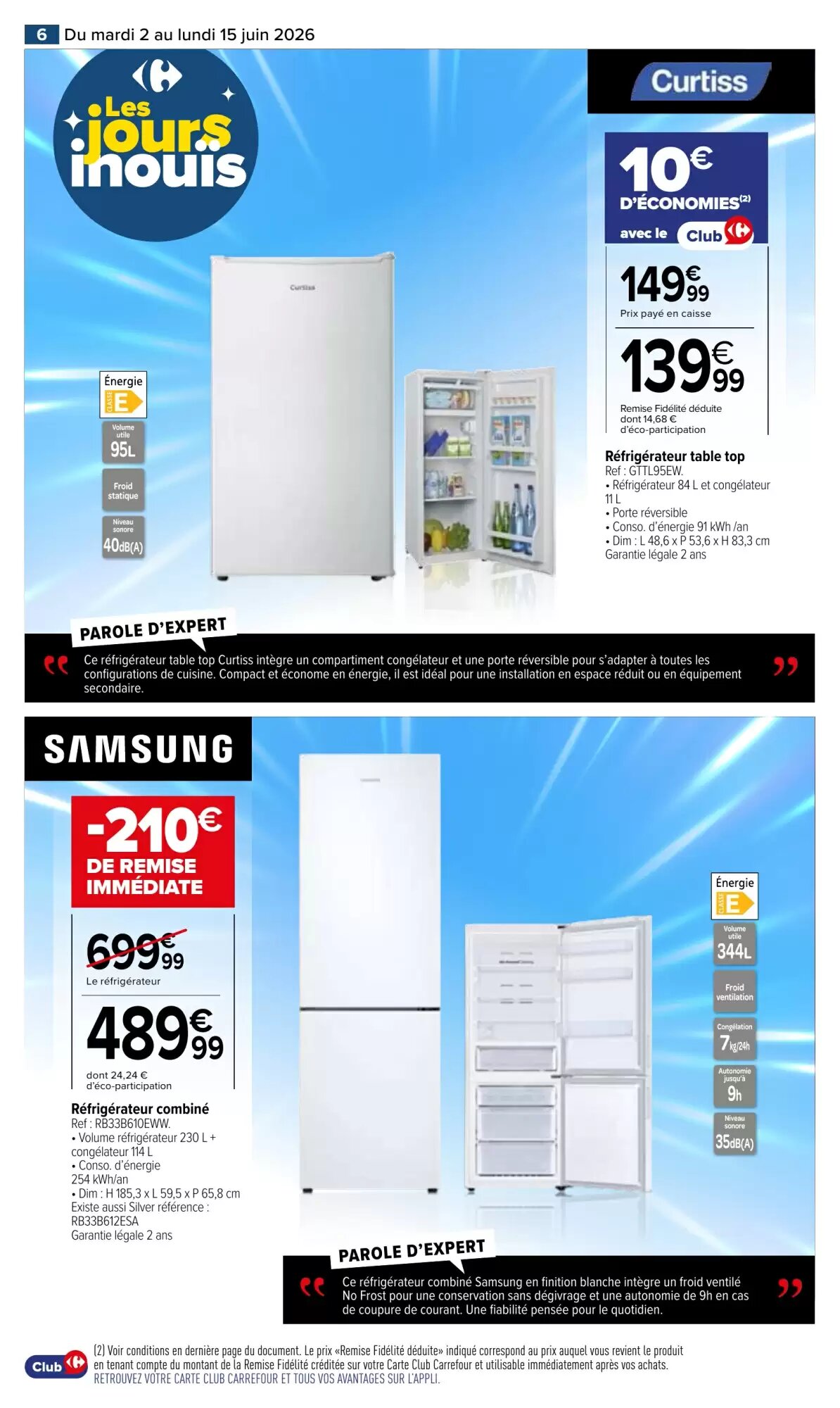 Prospectus promotionnel Carrefour valable à partir du 02/06/2026 - Page 6.