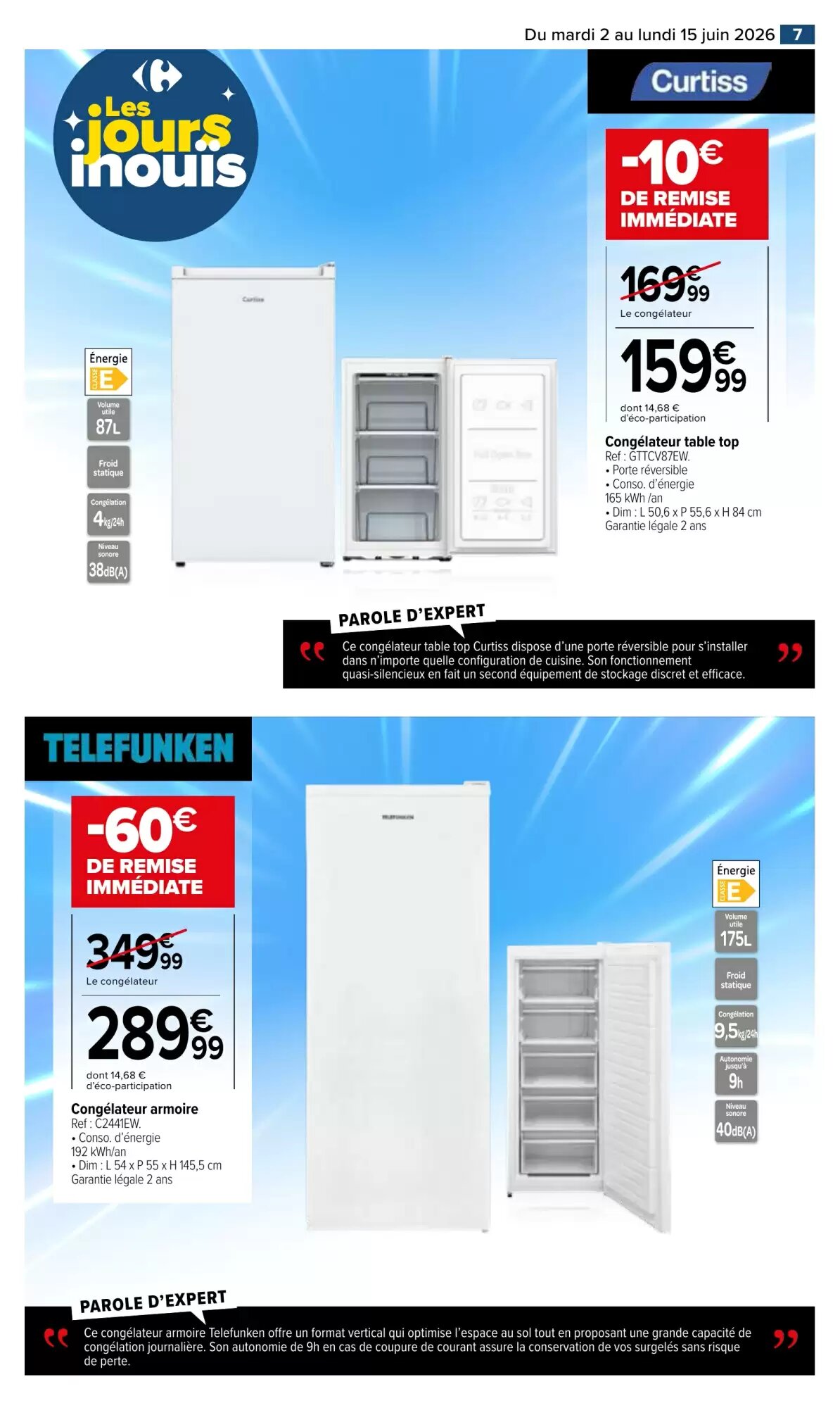 Prospectus promotionnel Carrefour valable à partir du 02/06/2026 - Page 7.