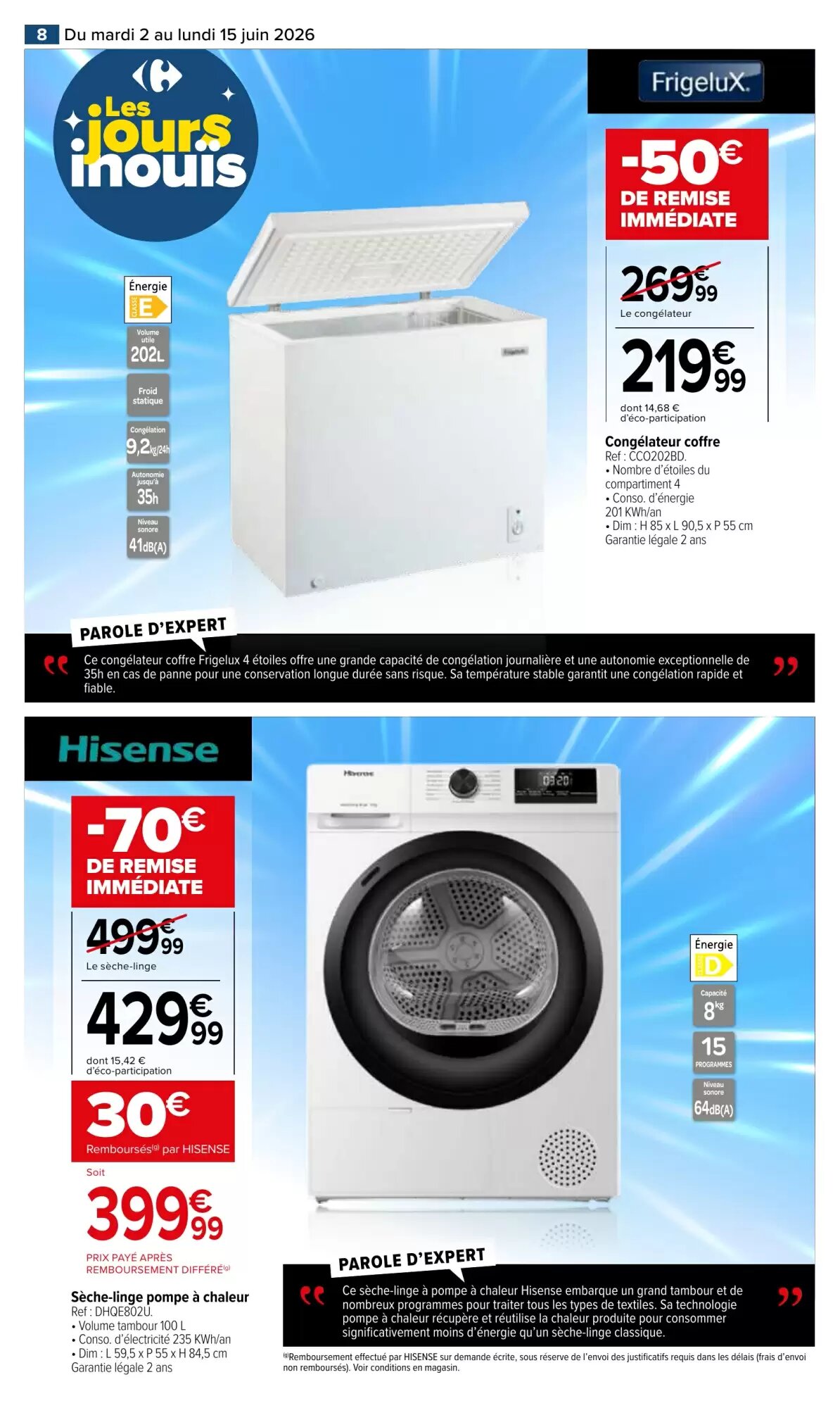 Prospectus promotionnel Carrefour valable à partir du 02/06/2026 - Page 8.