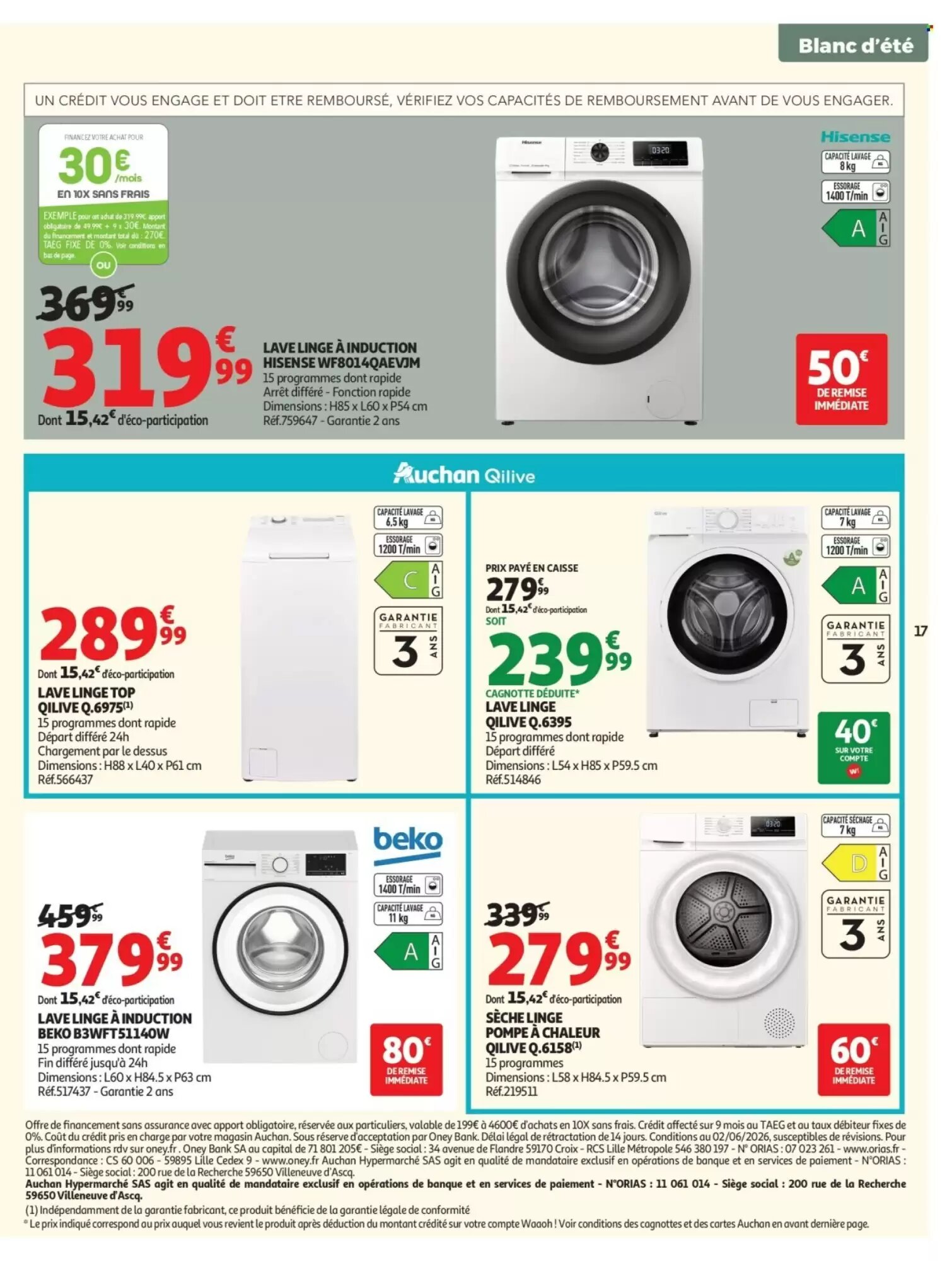 Prospectus promotionnel Auchan valable à partir du 02/06/2026 - Page 17.