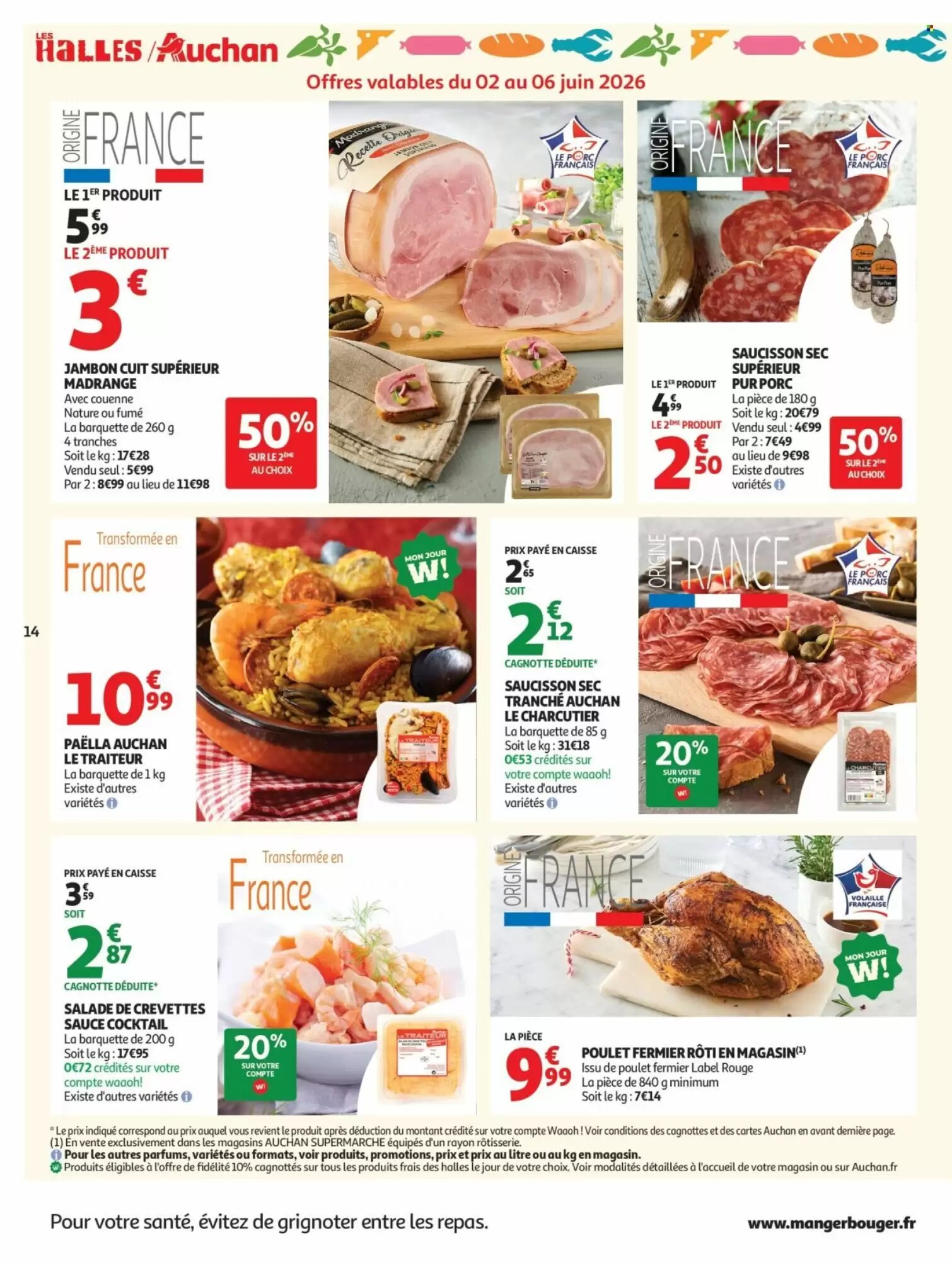 Prospectus promotionnel Auchan valable à partir du 02/06/2026 - Page 14.