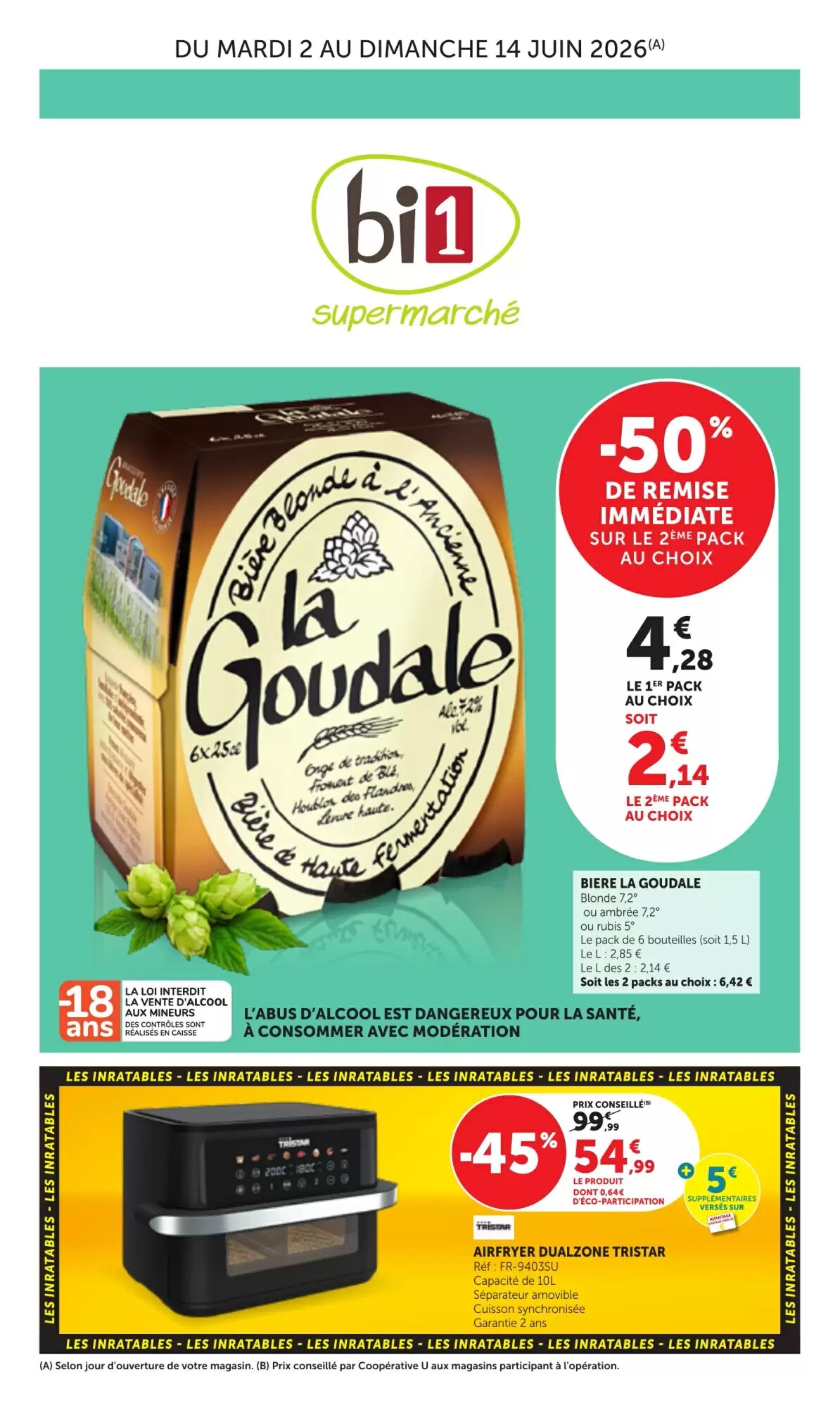 Prospectus promotionnel Bi1 valable à partir du 02/06/2026 - Page 1.