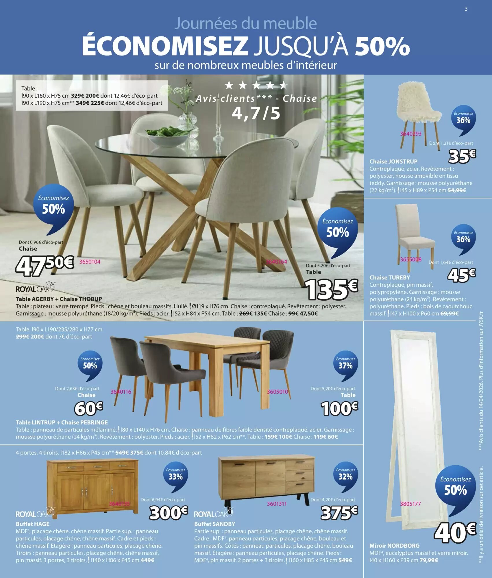Prospectus promotionnel JYSK valable à partir du 02/06/2026 - Page 3.