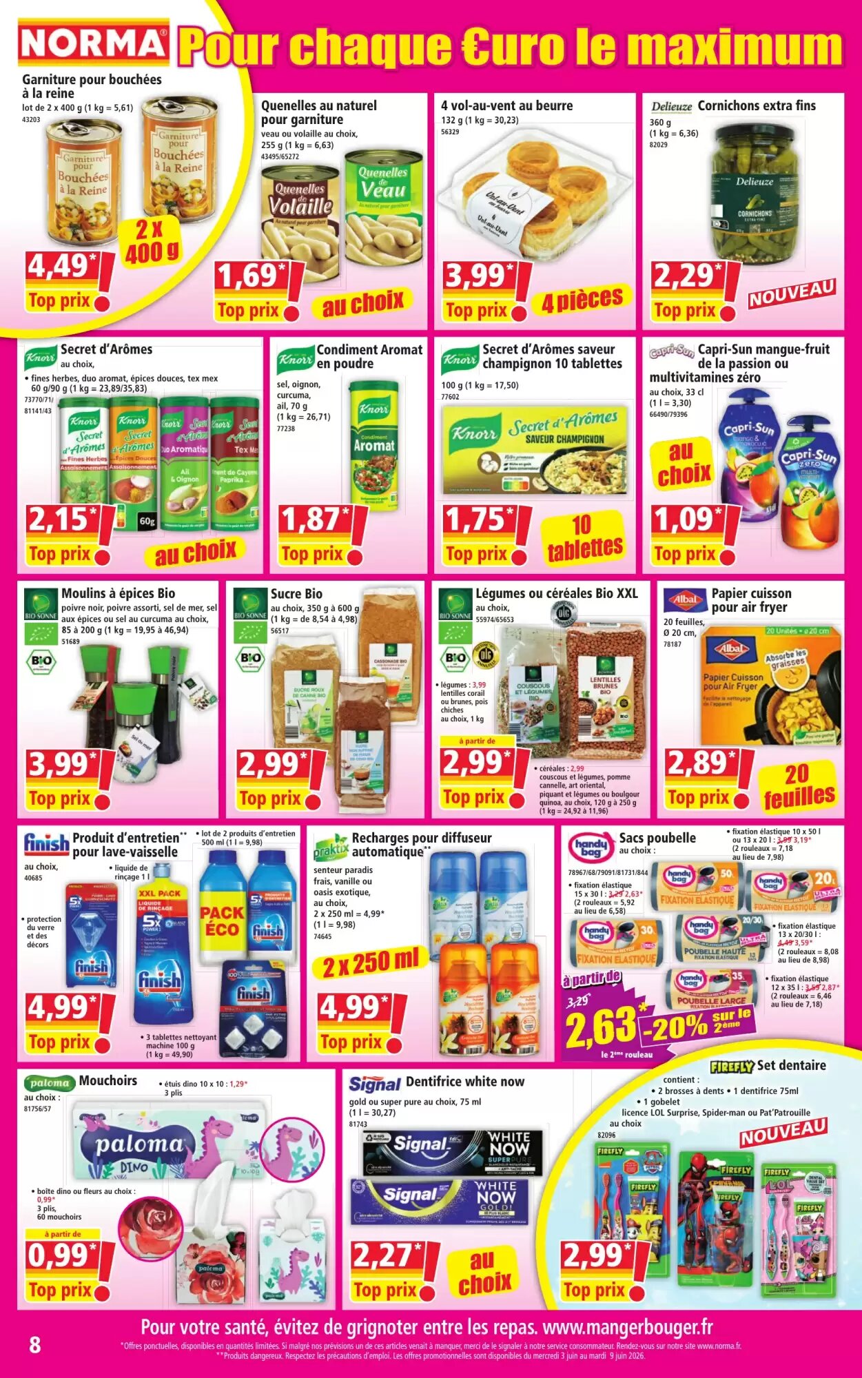 Prospectus promotionnel Norma valable à partir du 03/06/2026 - Page 8.