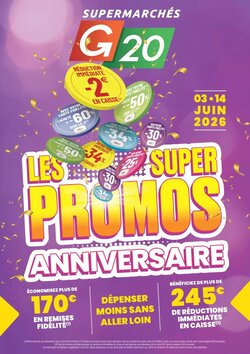 Prospectus promotionnel G20 valable à partir du 03/06/2026