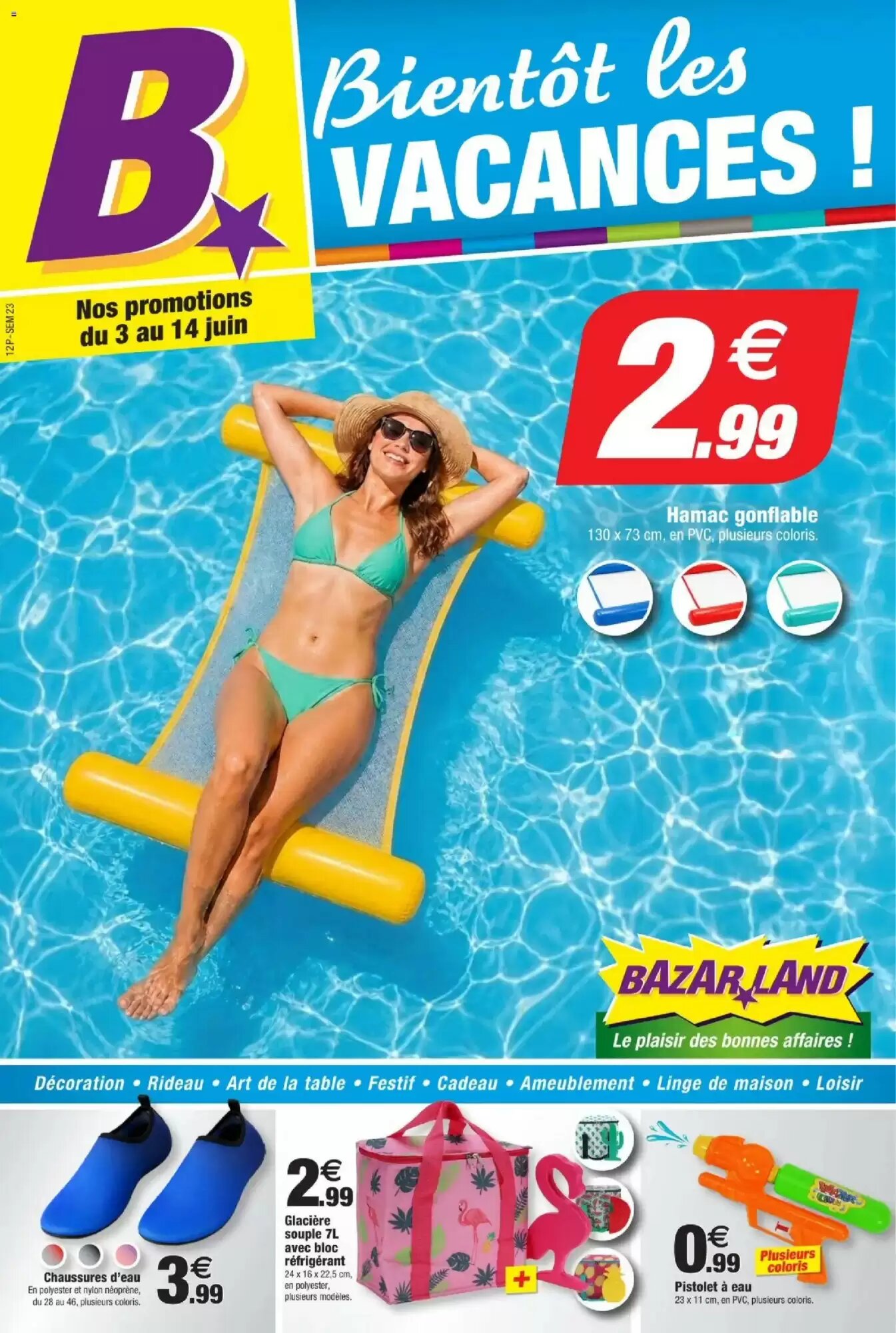 Prospectus promotionnel Bazarland valable à partir du 03/06/2026 - Page 1.