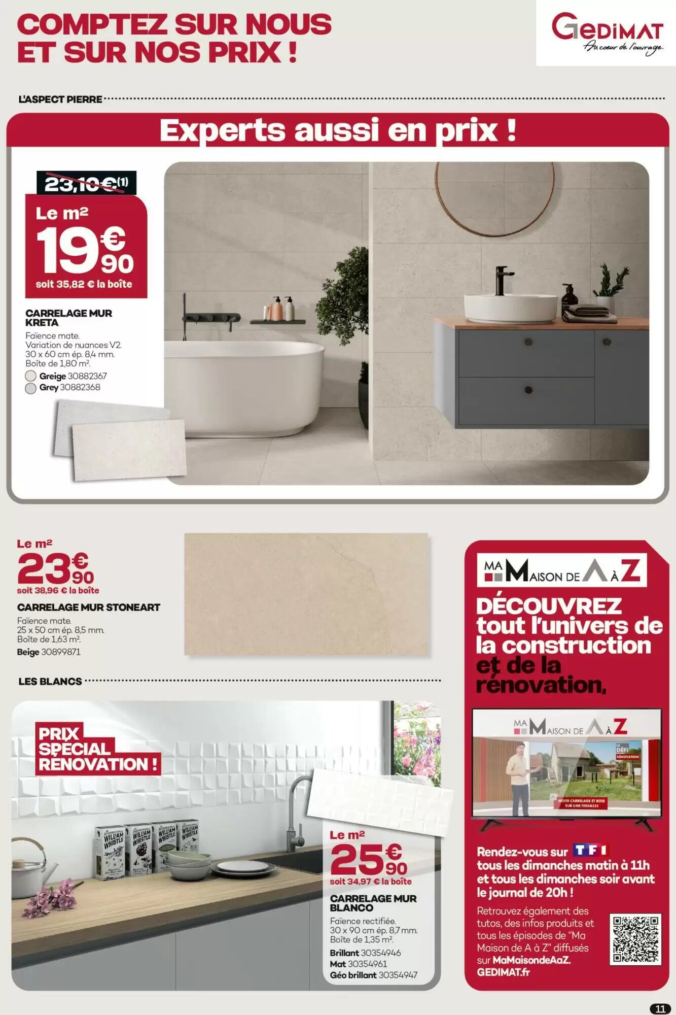 Prospectus promotionnel Gedimat valable à partir du 03/06/2026 - Page 11.