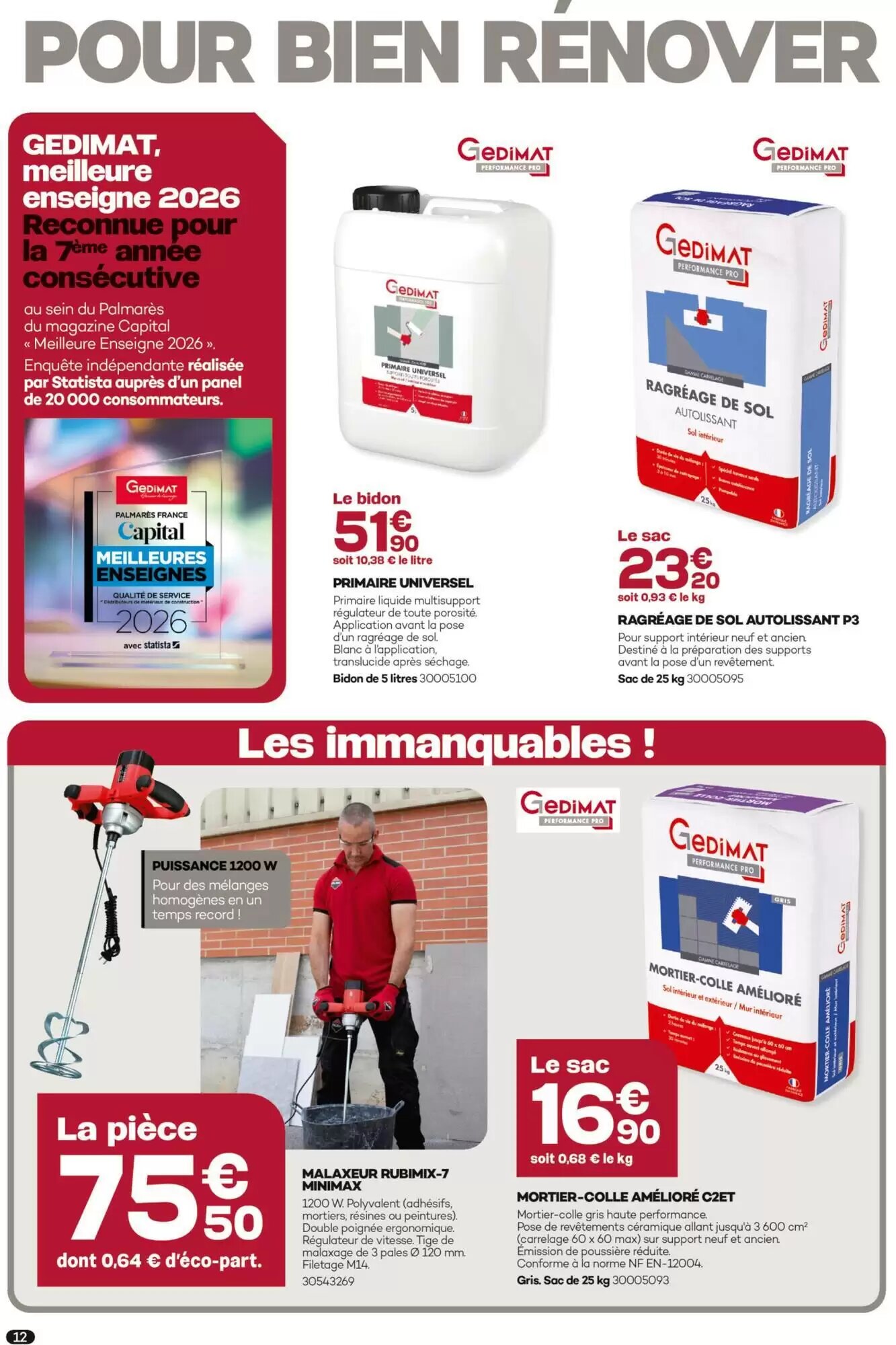 Prospectus promotionnel Gedimat valable à partir du 03/06/2026 - Page 12.