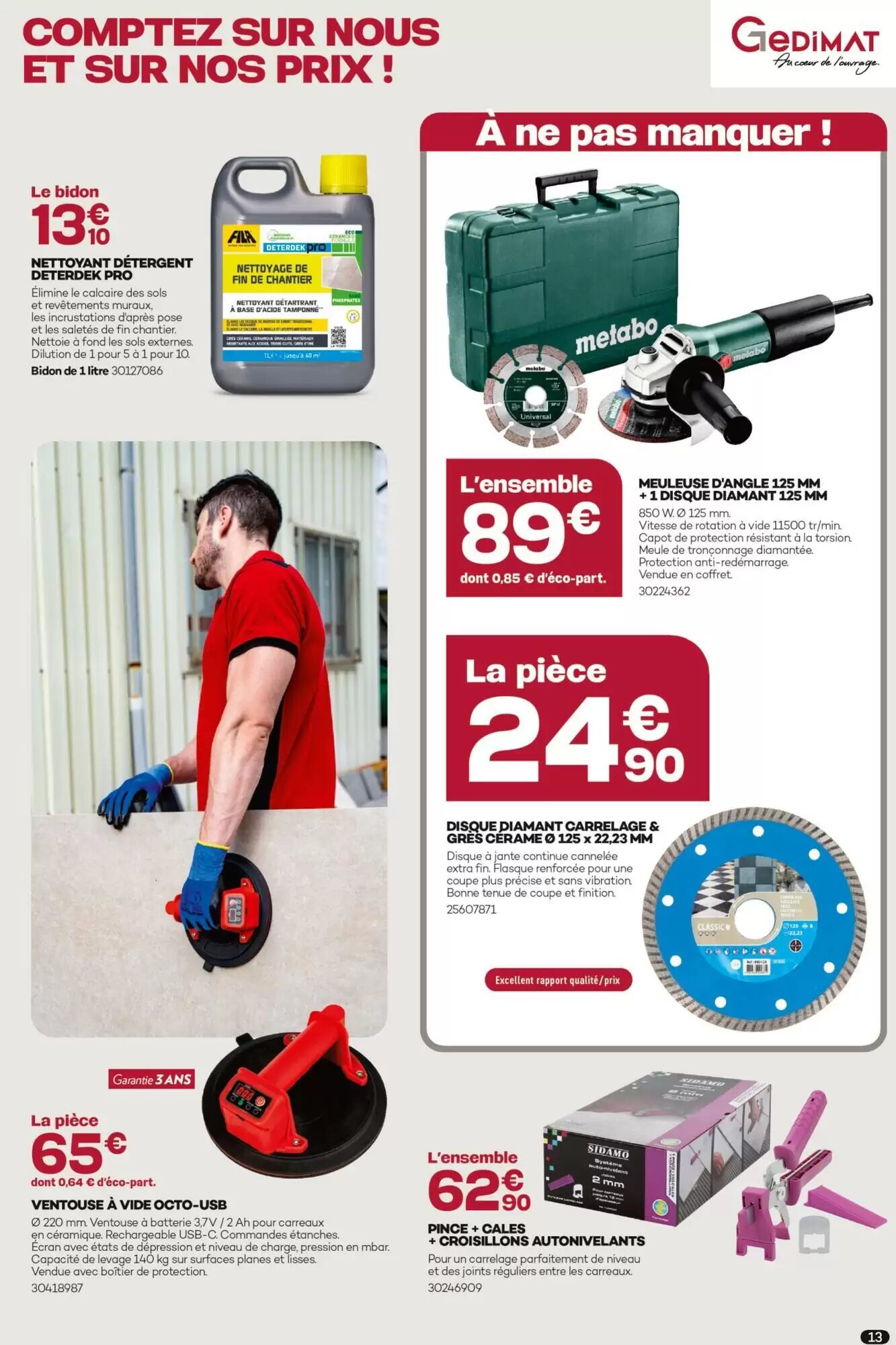 Prospectus promotionnel Gedimat valable à partir du 03/06/2026 - Page 13.