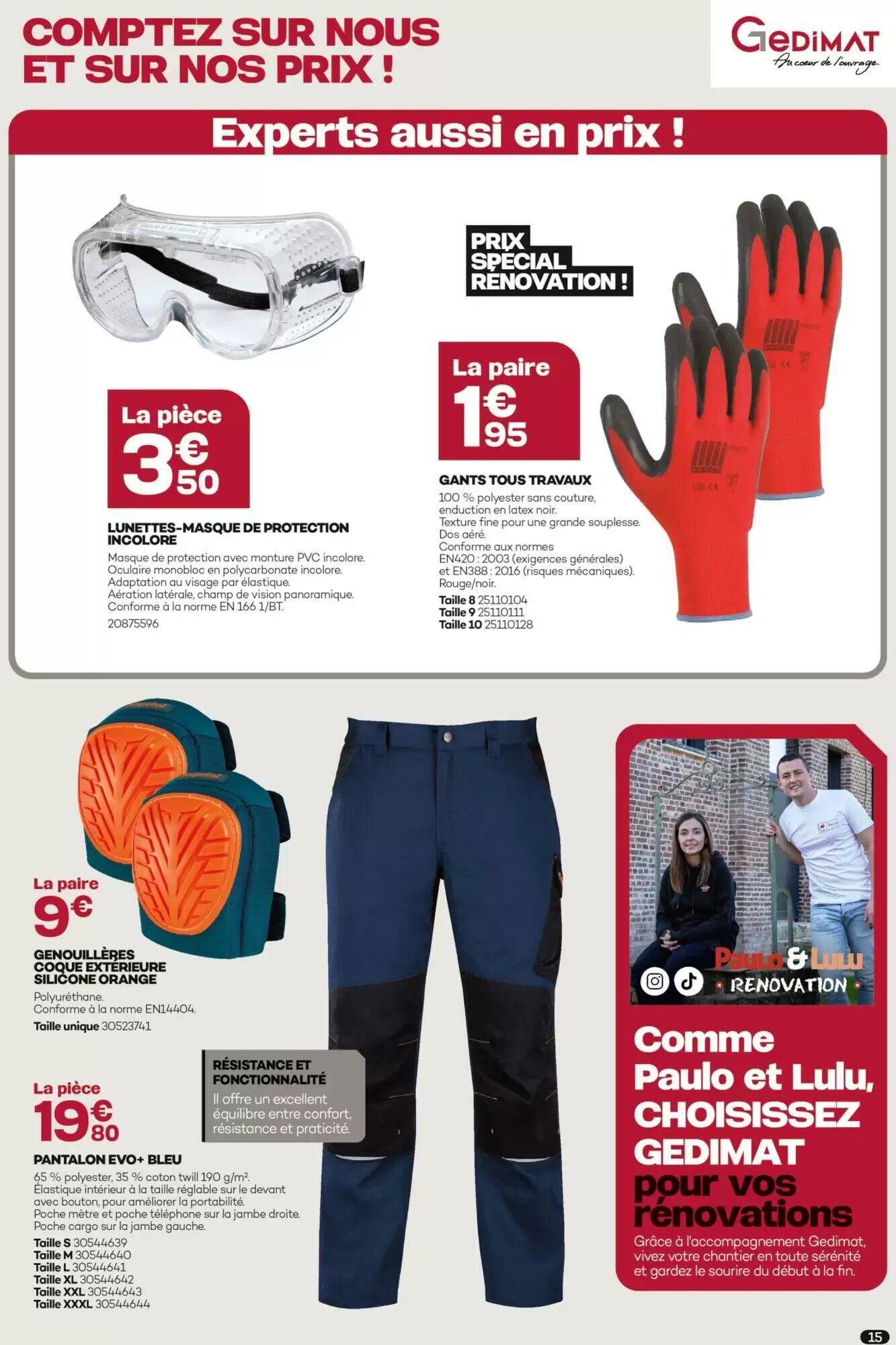 Prospectus promotionnel Gedimat valable à partir du 03/06/2026 - Page 15.