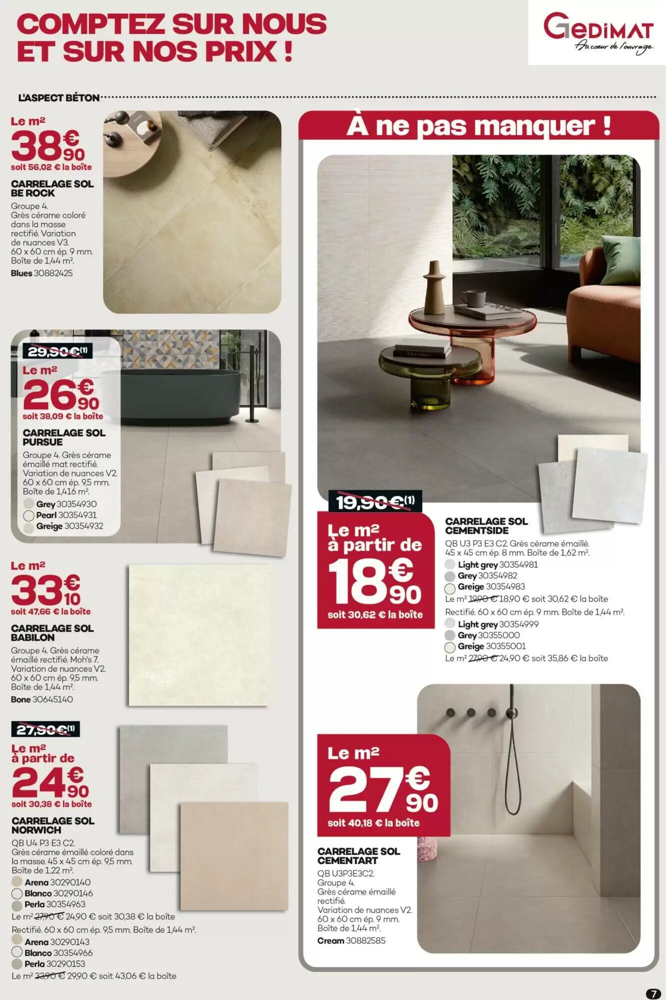 Prospectus promotionnel Gedimat valable à partir du 03/06/2026 - Page 7.
