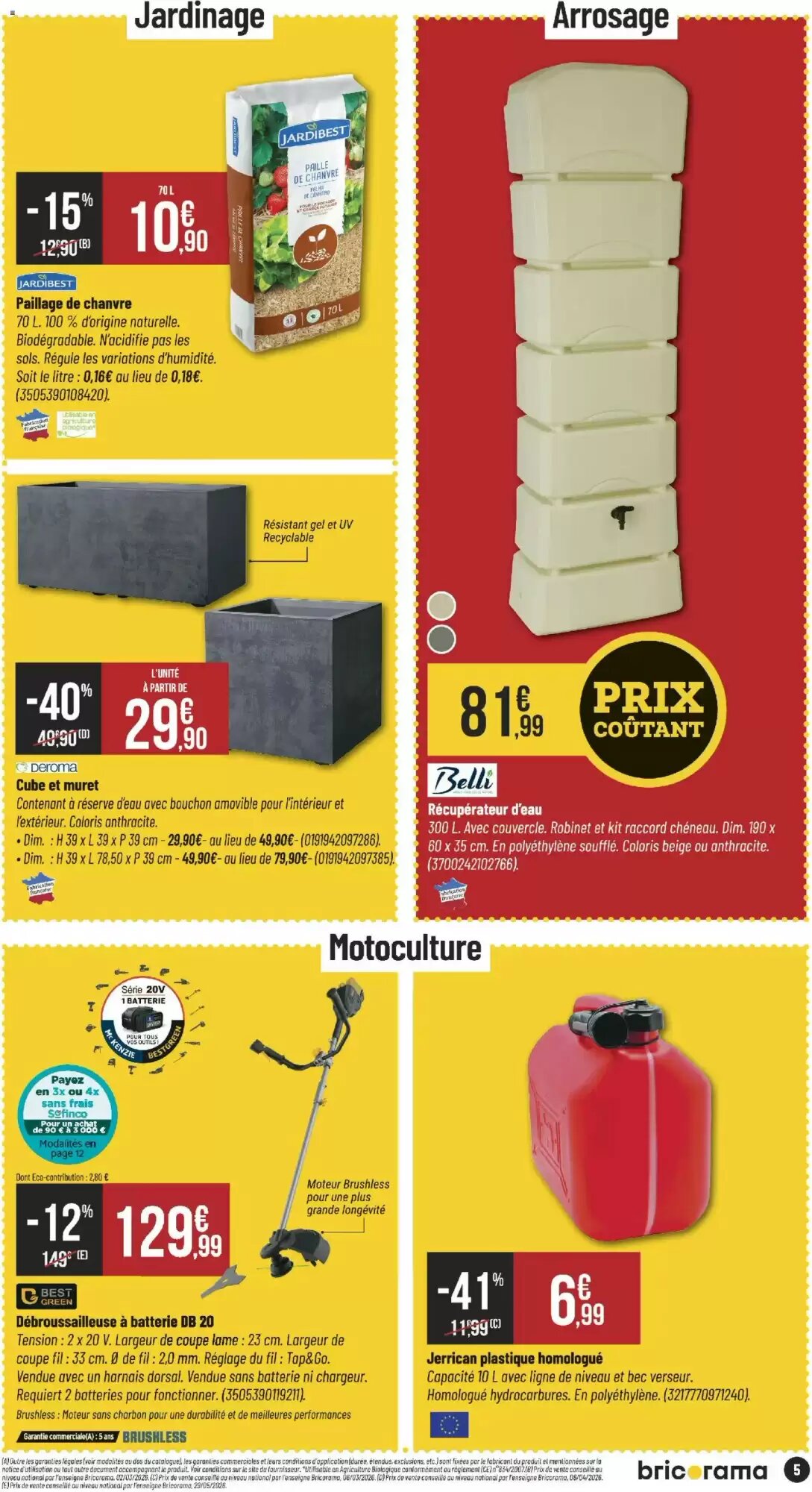 Prospectus promotionnel Bricorama valable à partir du 03/06/2026 - Page 5.