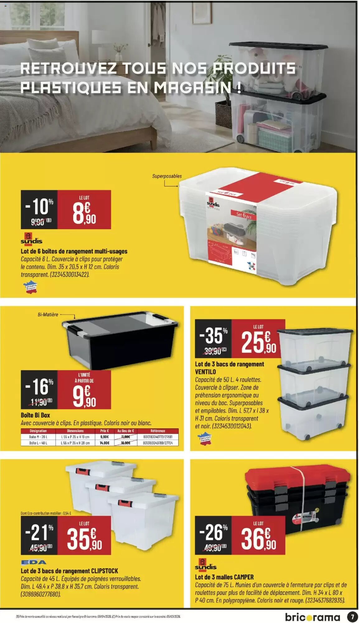 Prospectus promotionnel Bricorama valable à partir du 03/06/2026 - Page 7.