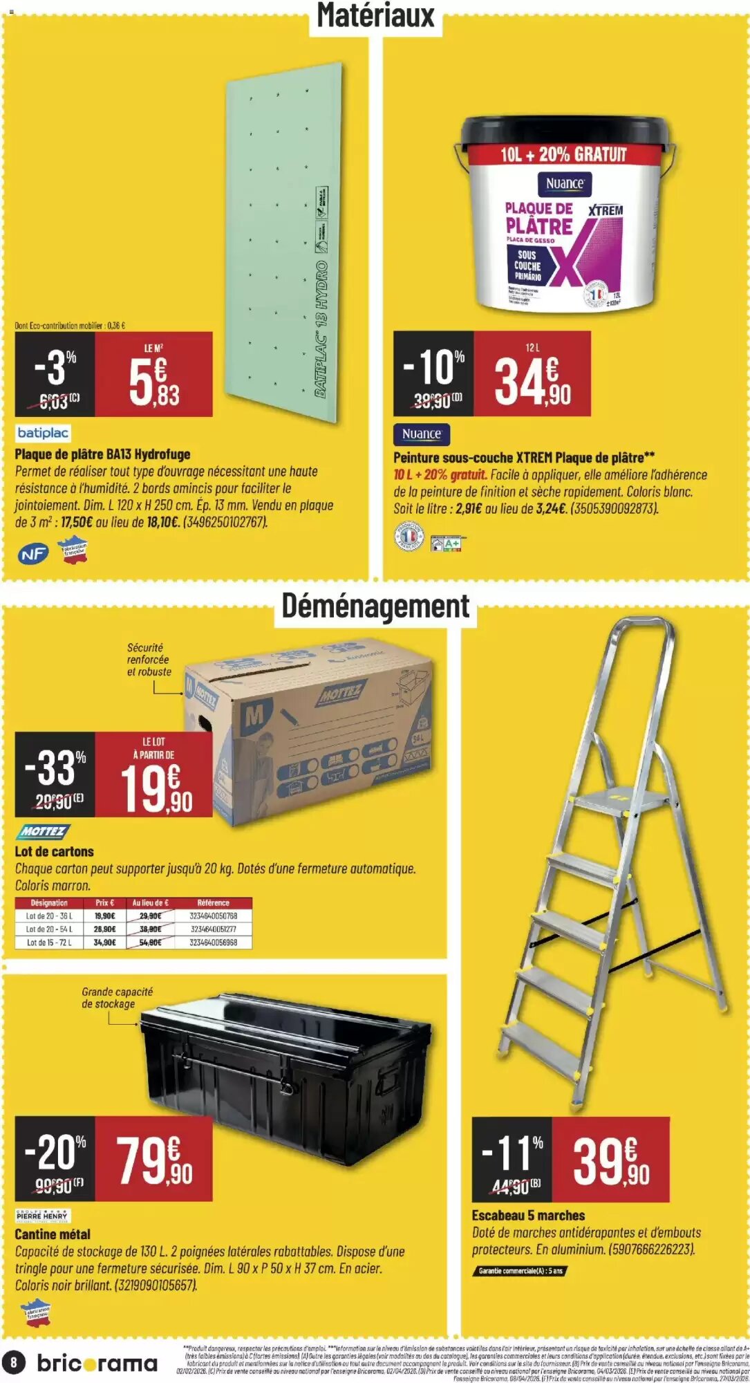 Prospectus promotionnel Bricorama valable à partir du 03/06/2026 - Page 8.