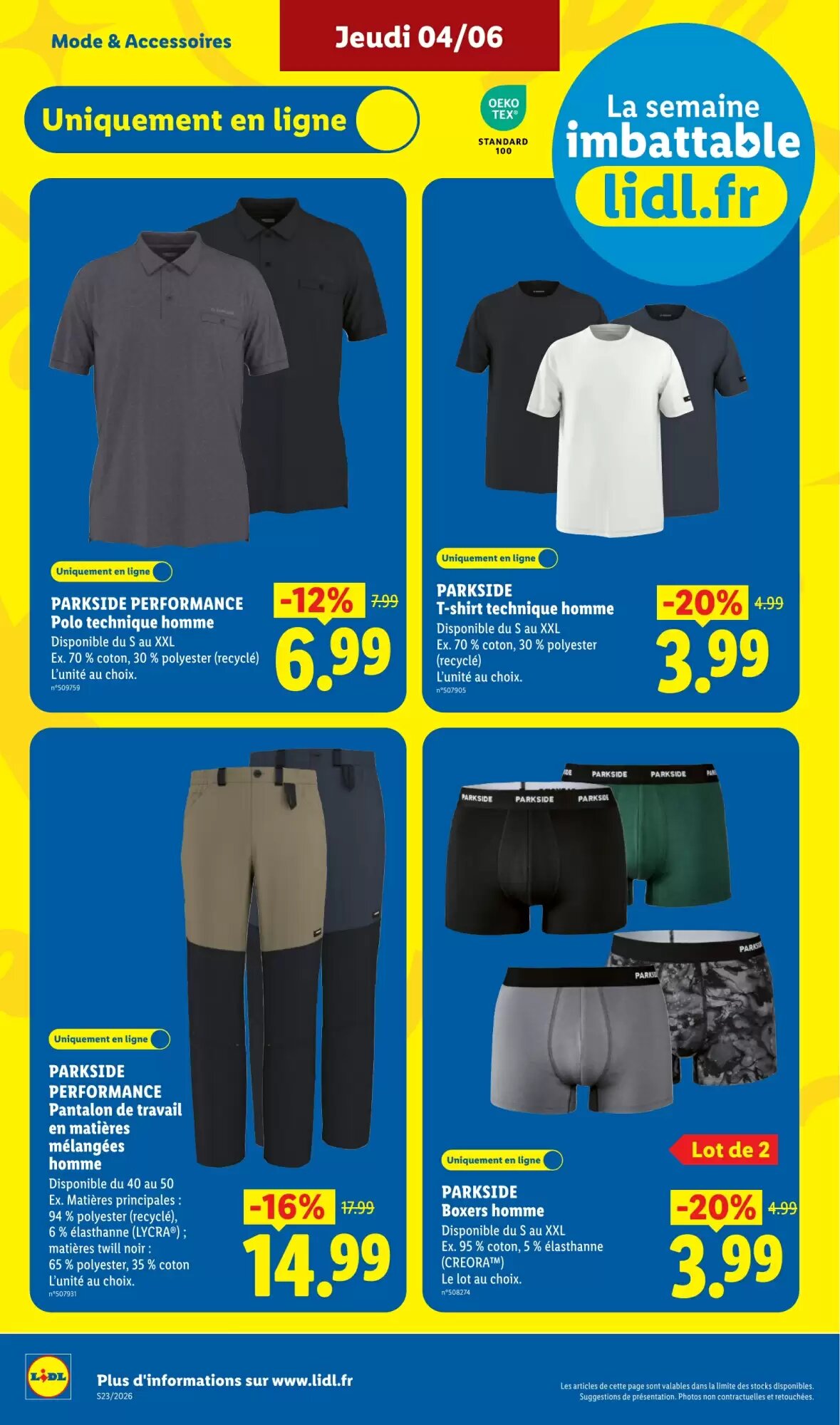 Prospectus promotionnel Lidl valable à partir du 04/06/2026 - Page 46.