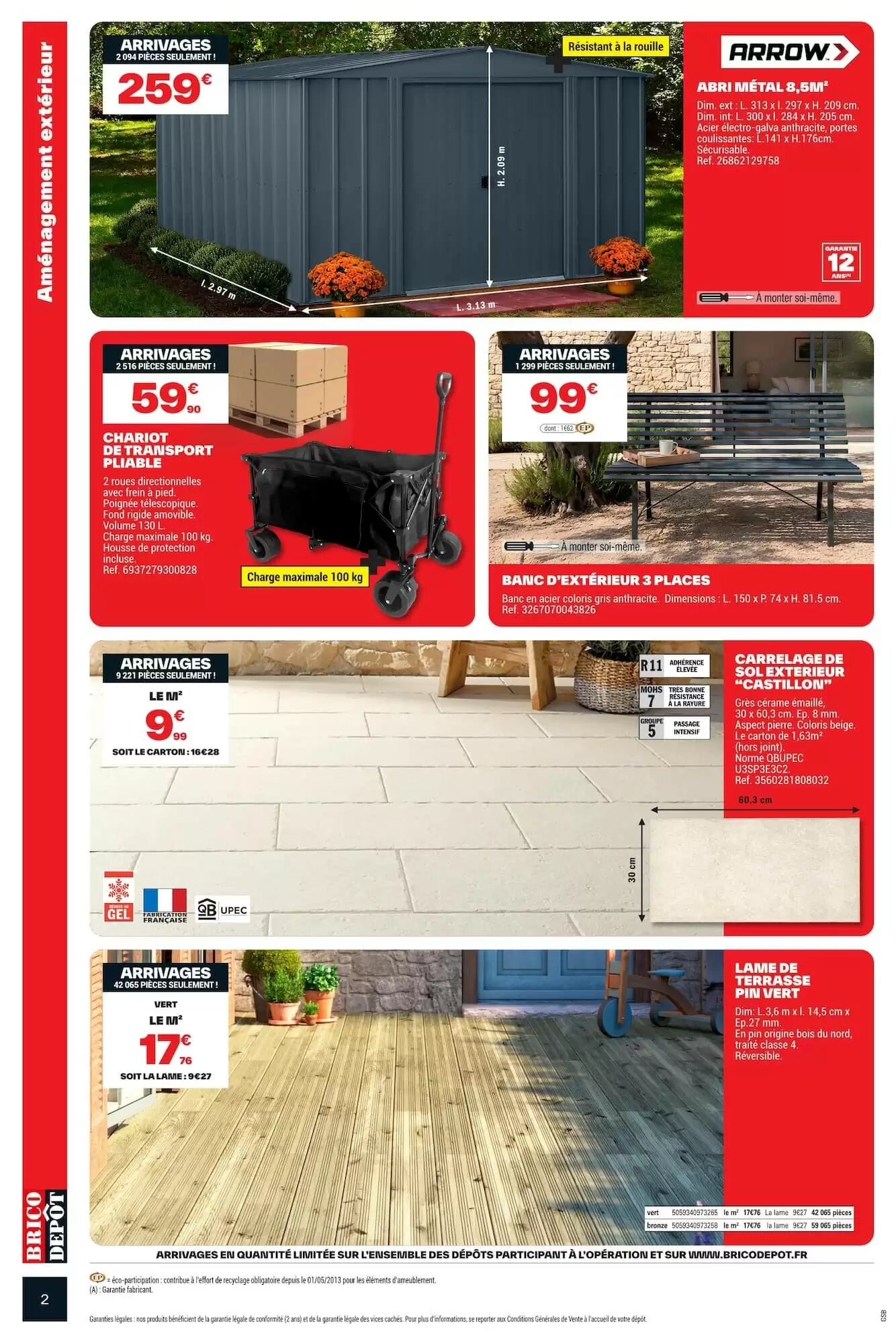 Prospectus promotionnel Brico Dépôt valable à partir du 05/06/2026 - Page 2.