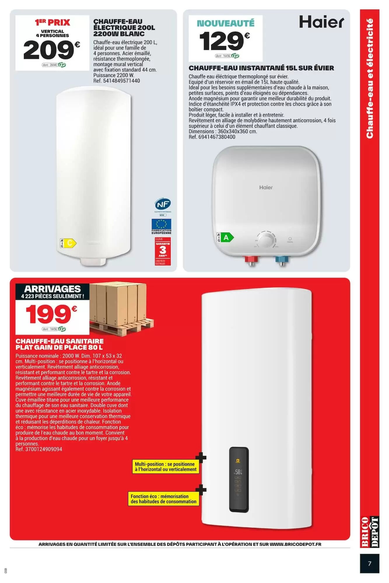 Prospectus promotionnel Brico Dépôt valable à partir du 05/06/2026 - Page 7.