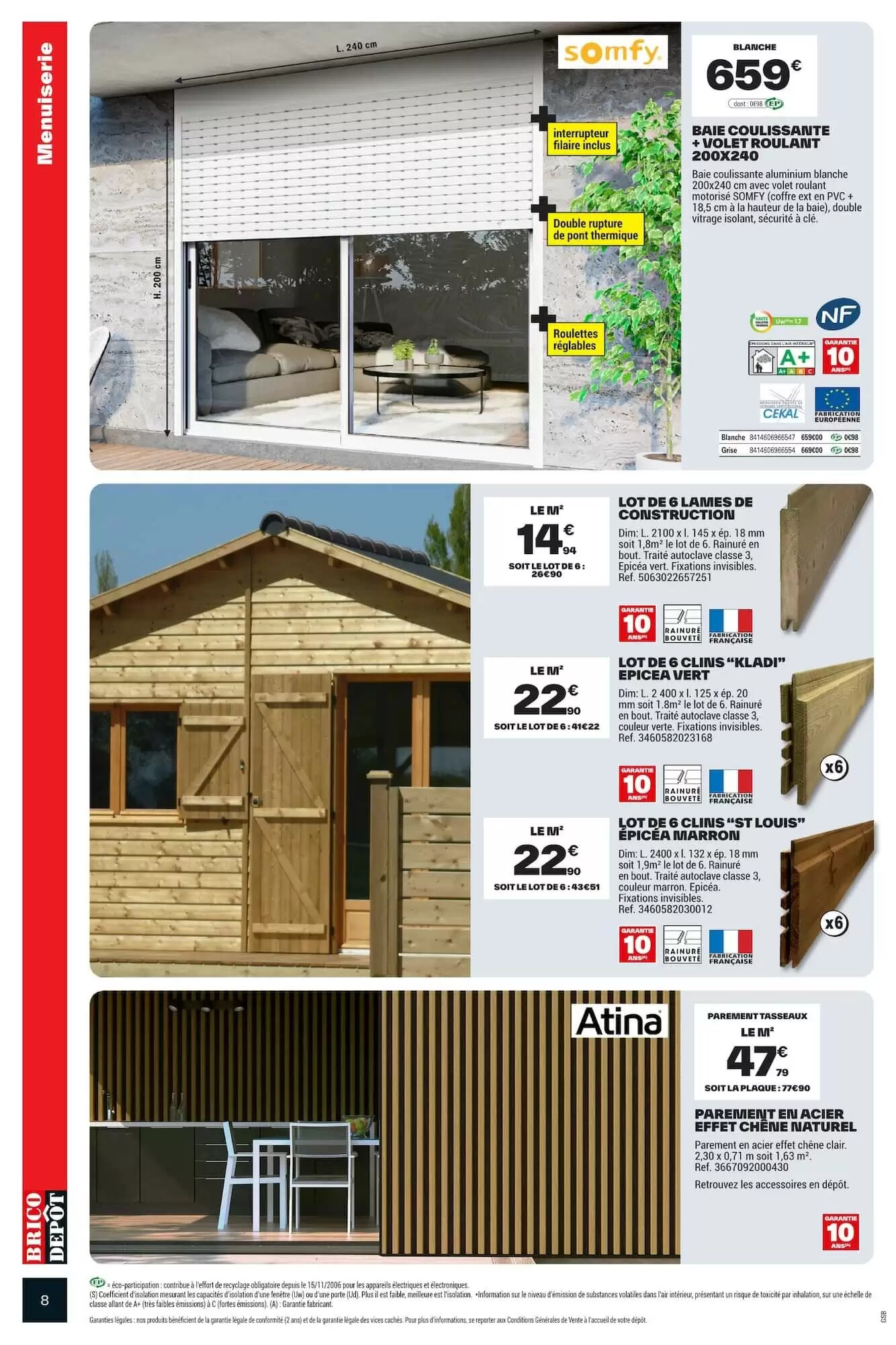 Prospectus promotionnel Brico Dépôt valable à partir du 05/06/2026 - Page 8.