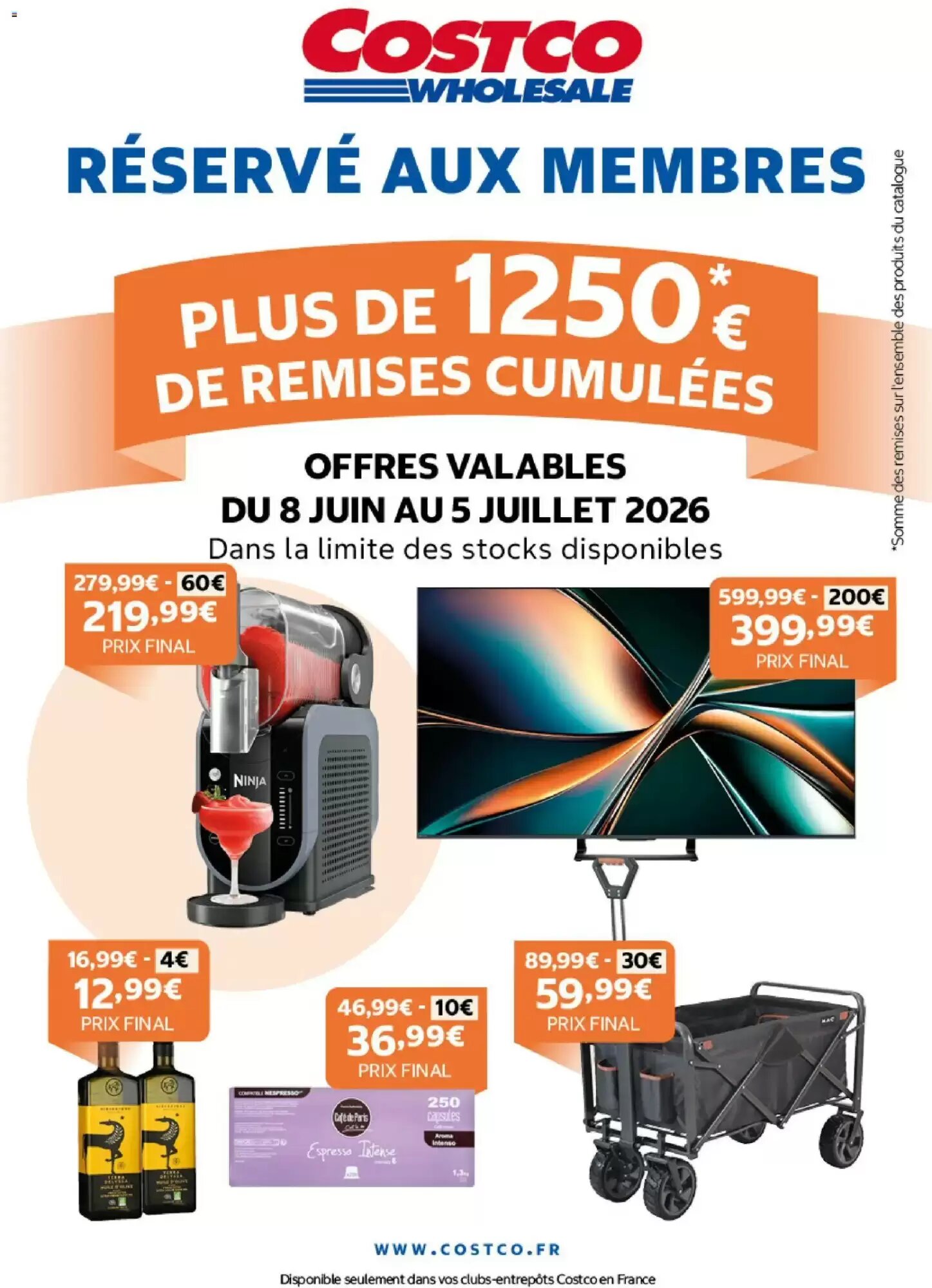 Prospectus promotionnel Costco valable à partir du 08/06/2026 - Page 1.