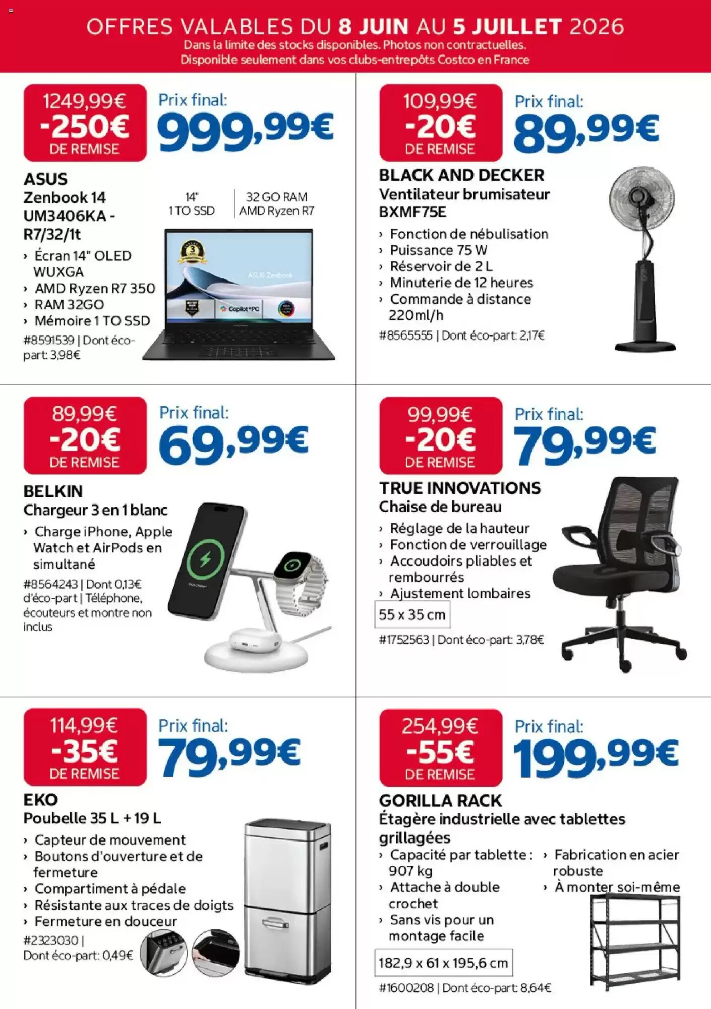 Prospectus promotionnel Costco valable à partir du 08/06/2026 - Page 3.