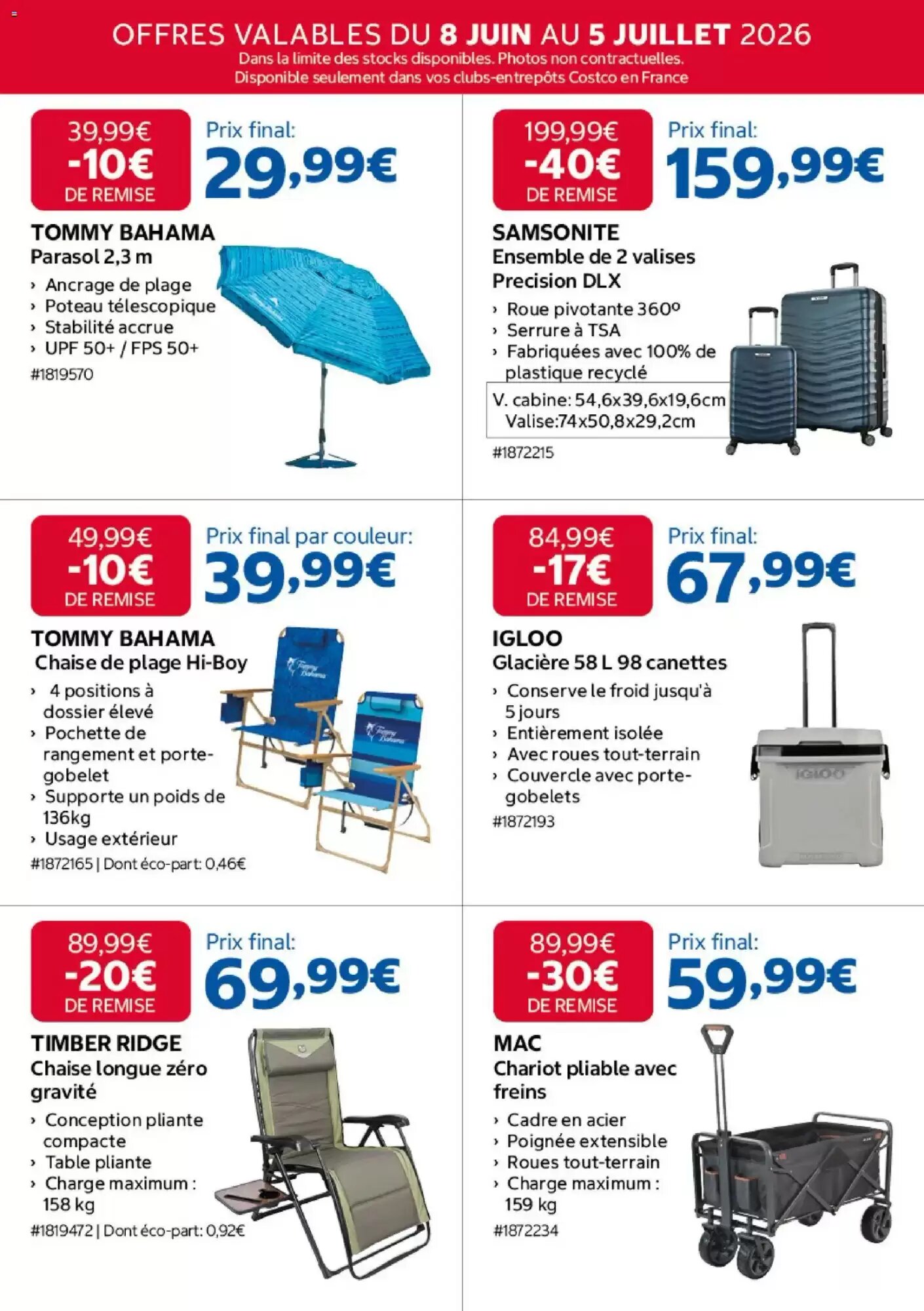 Prospectus promotionnel Costco valable à partir du 08/06/2026 - Page 4.